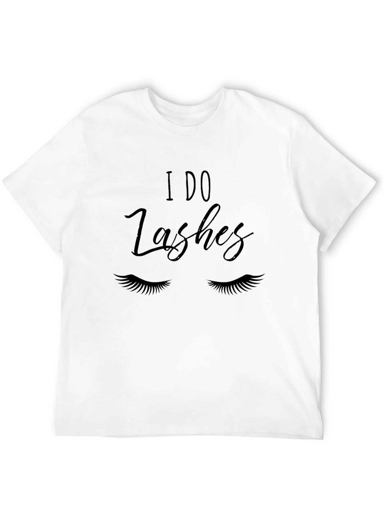 I DO Lashes Black Tee Shirt
