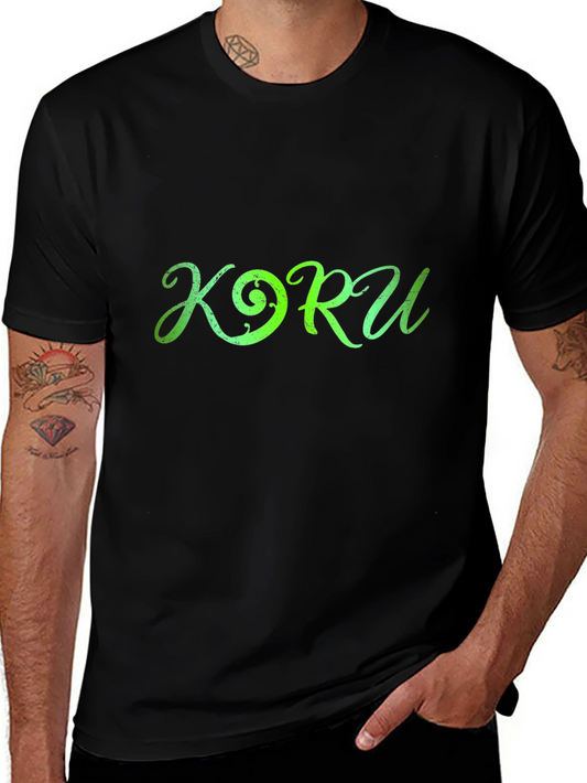 Koru Design Black T-Shirt