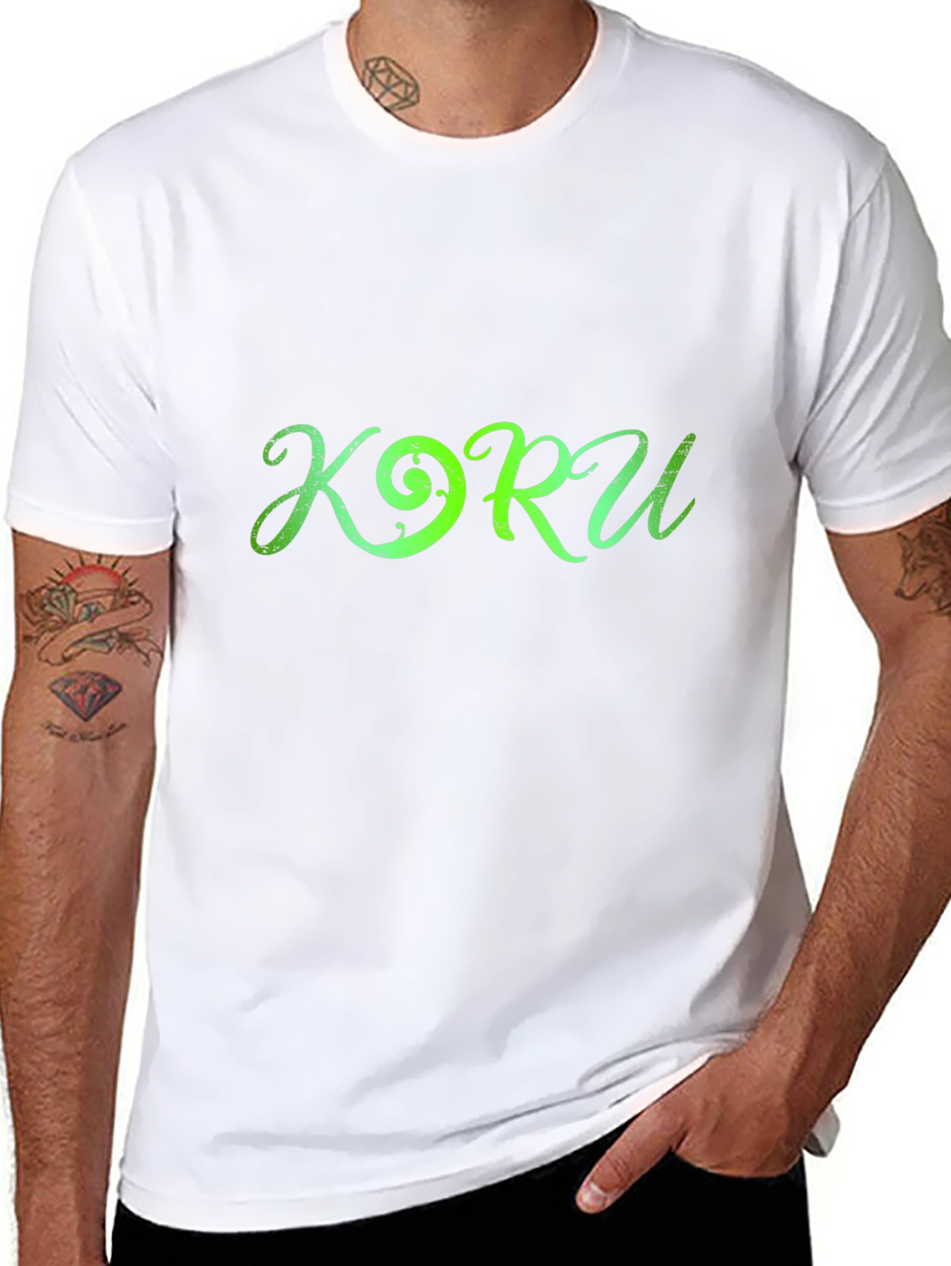 Koru Design Black T-Shirt