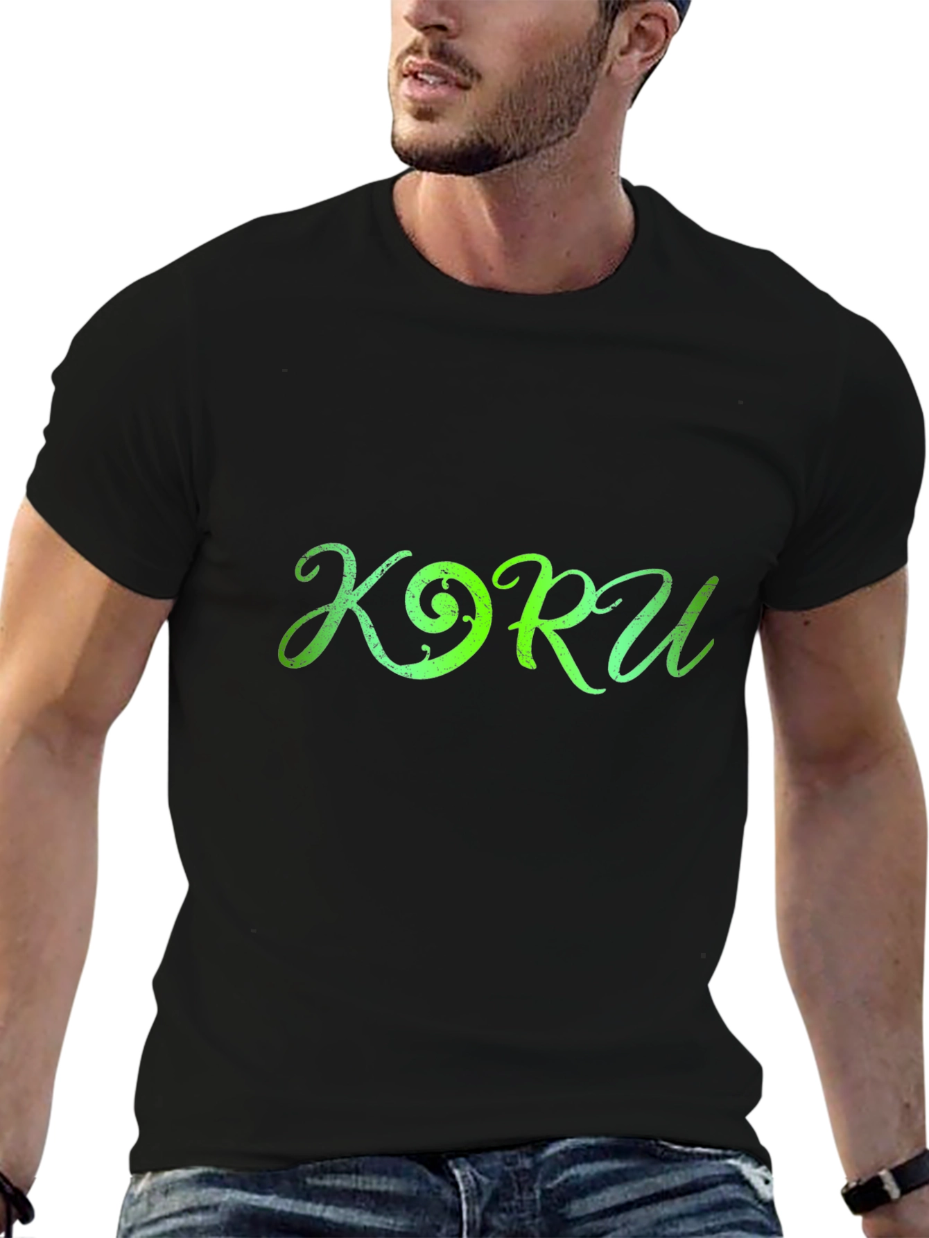 Koru Design Black T-Shirt