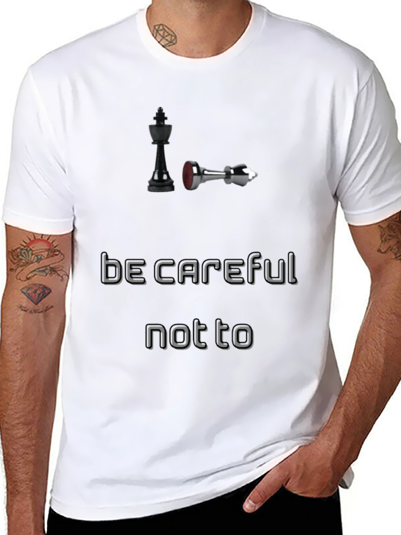 Chess King T-Shirt: Be Careful Not To Fall