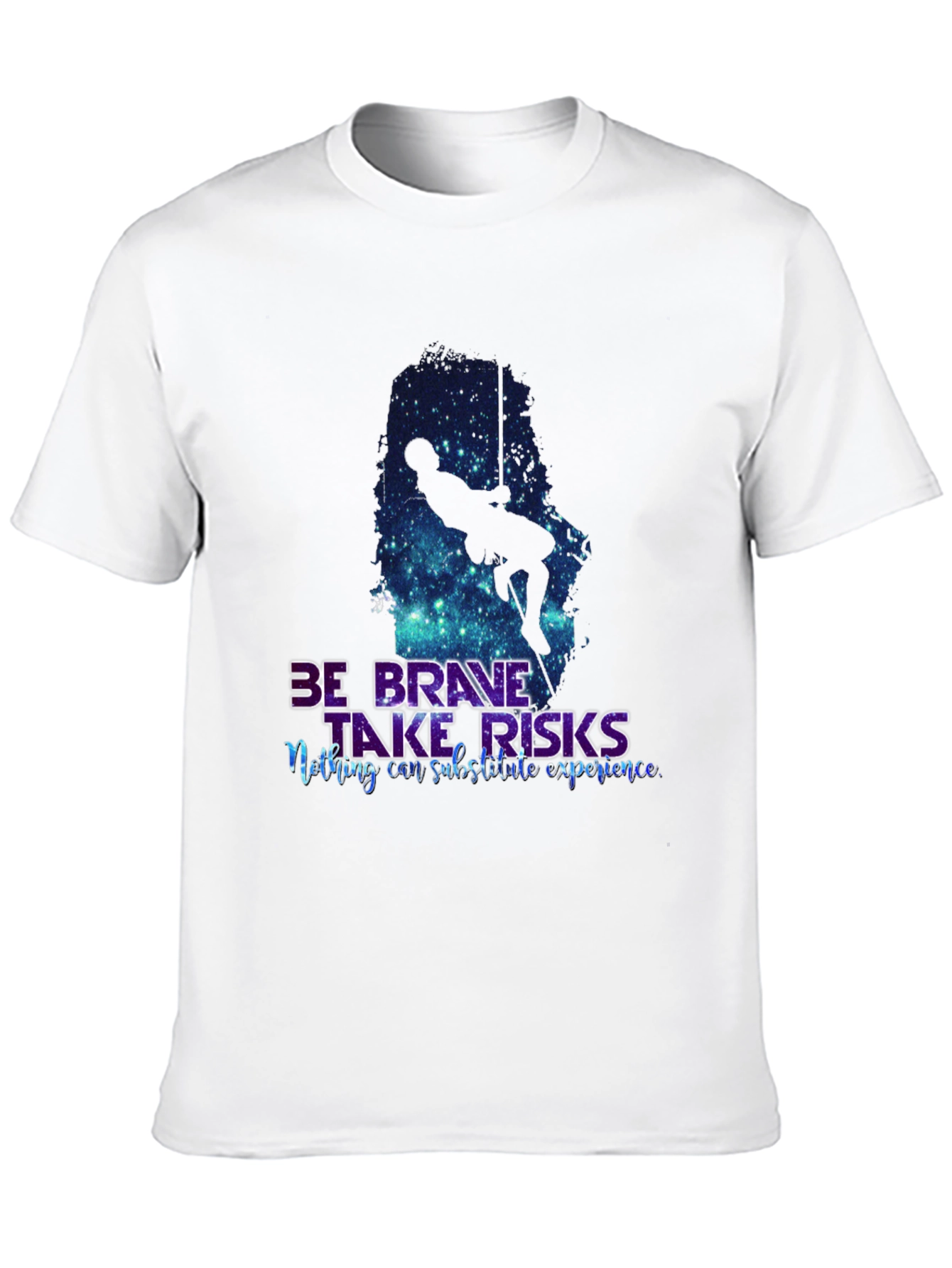 Be Brave Tee: Galaxy Climber Graphic Shirt