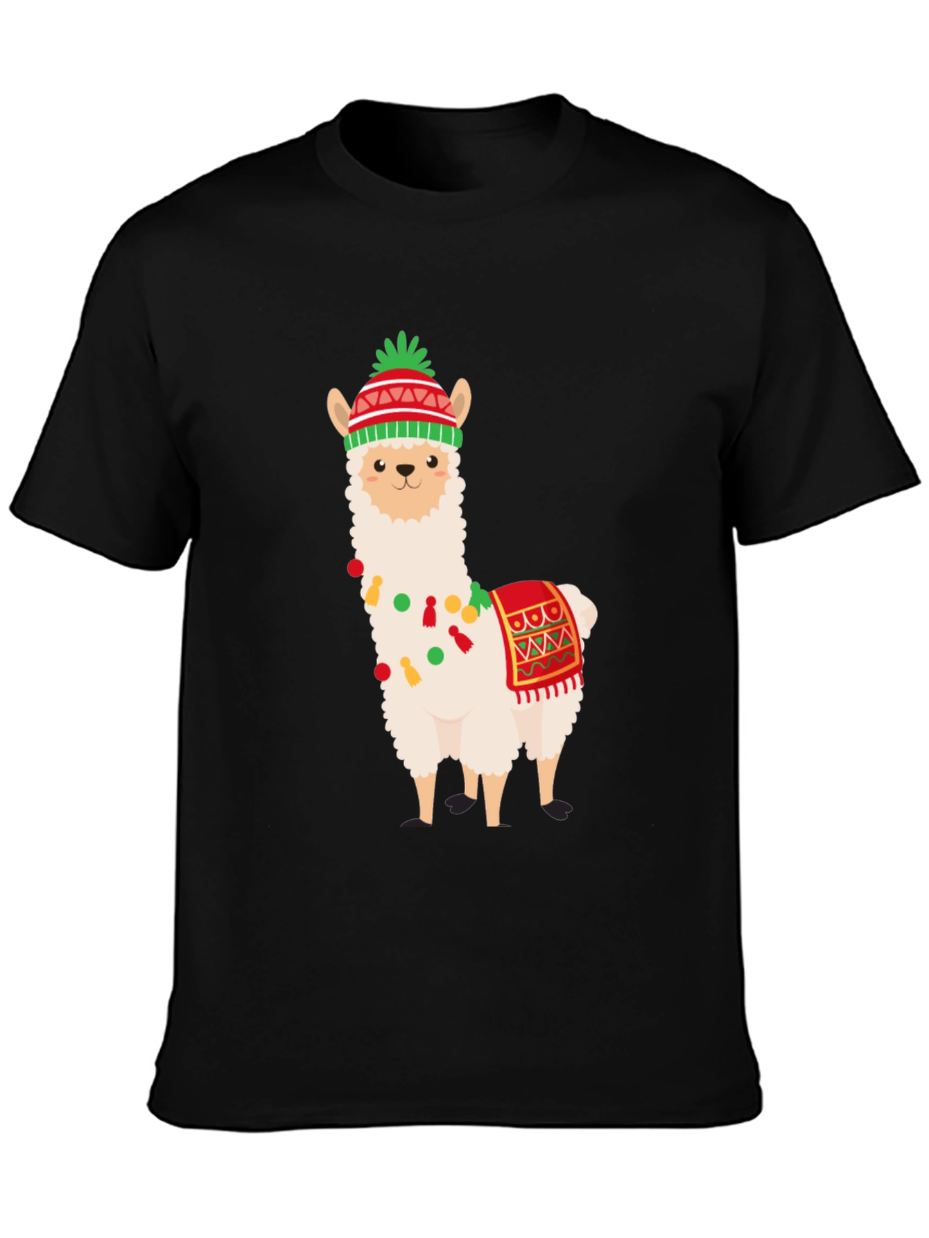 Festive Llama T-Shirt - Holiday Fun!