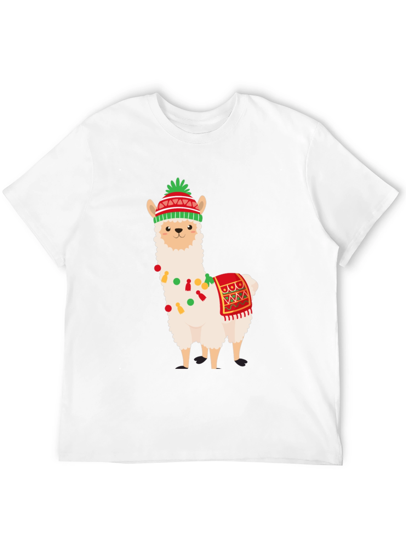 Festive Llama T-Shirt - Holiday Fun!