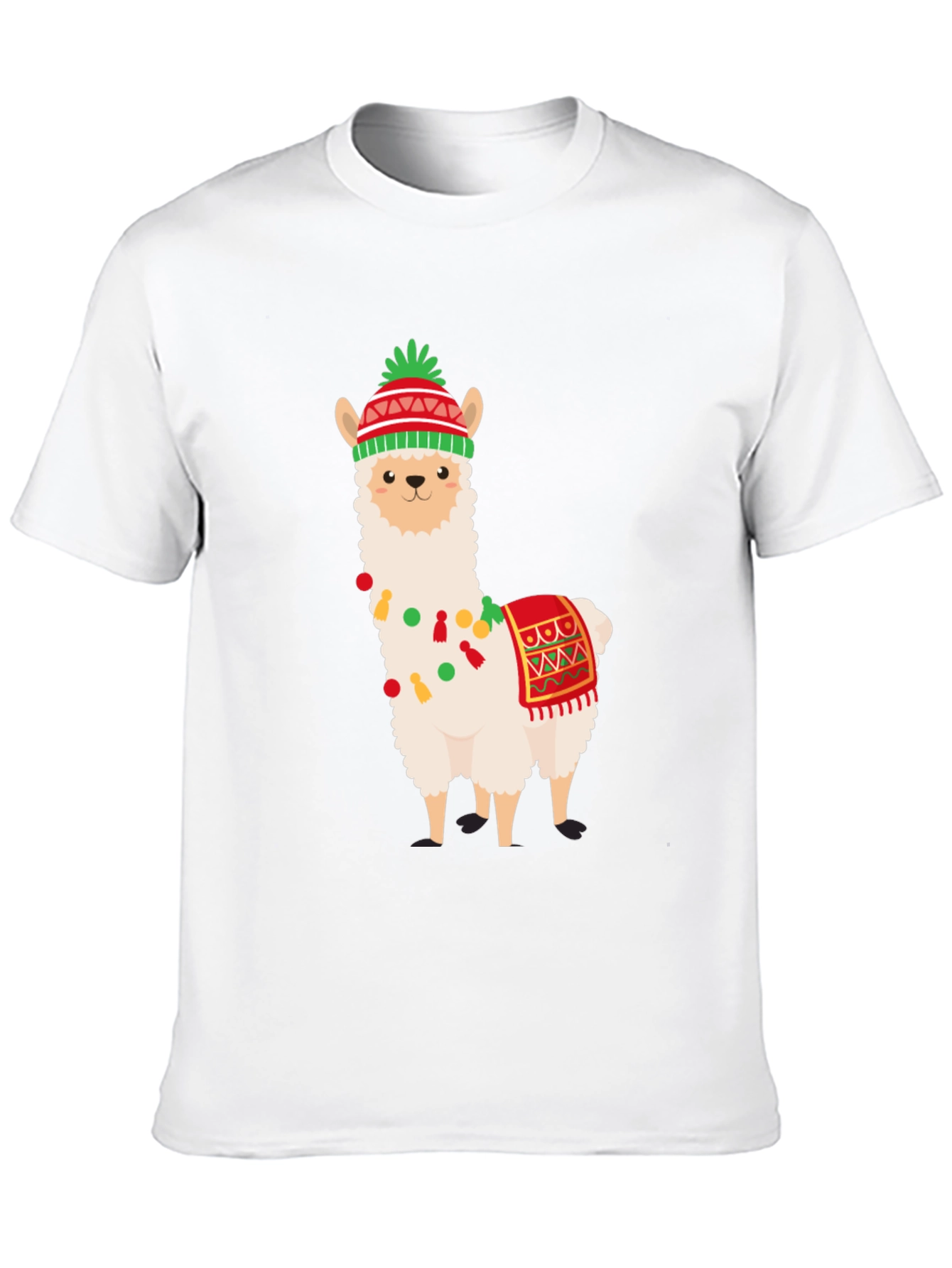 Festive Llama T-Shirt - Holiday Fun!