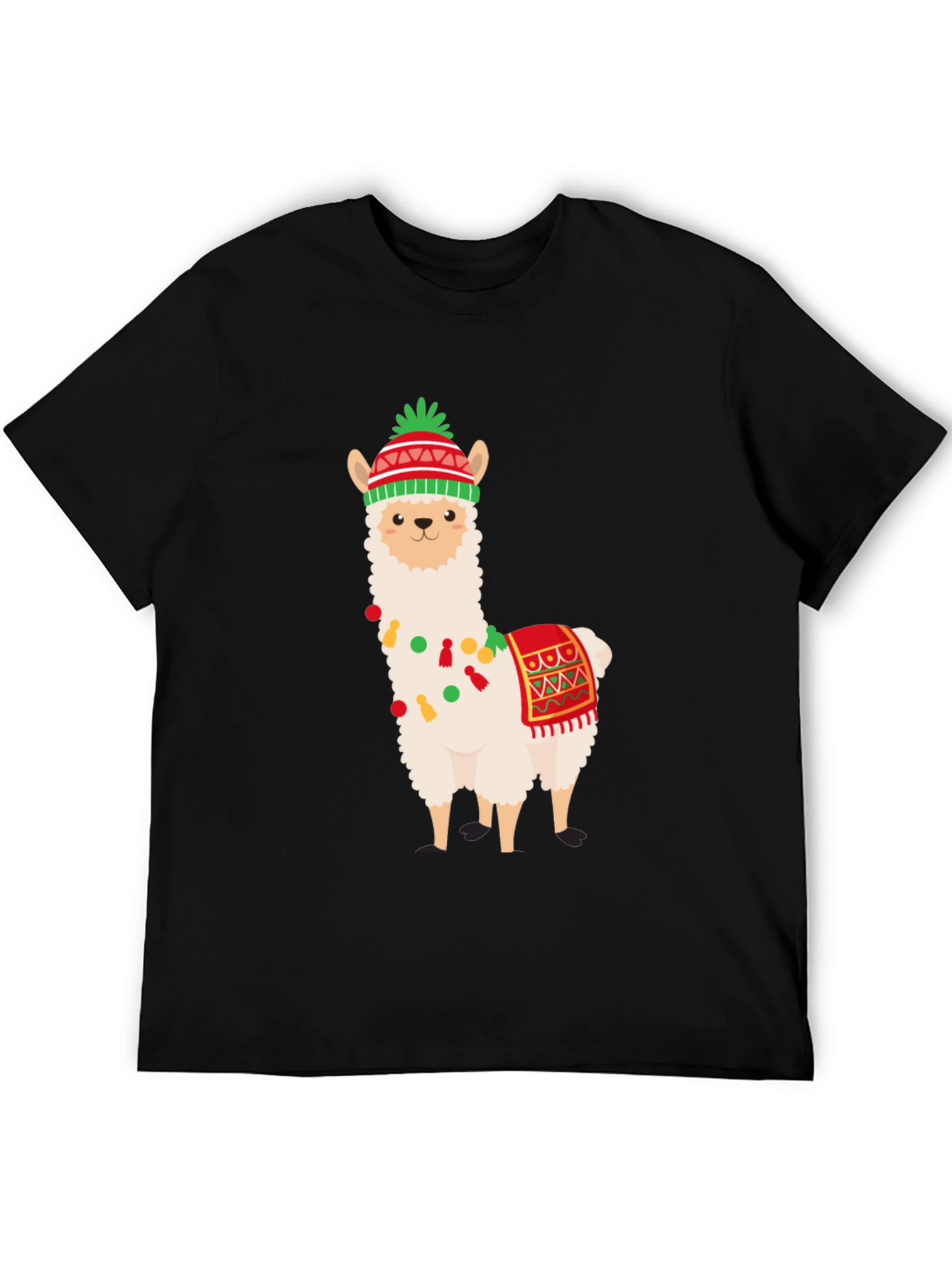 Festive Llama T-Shirt - Holiday Fun!