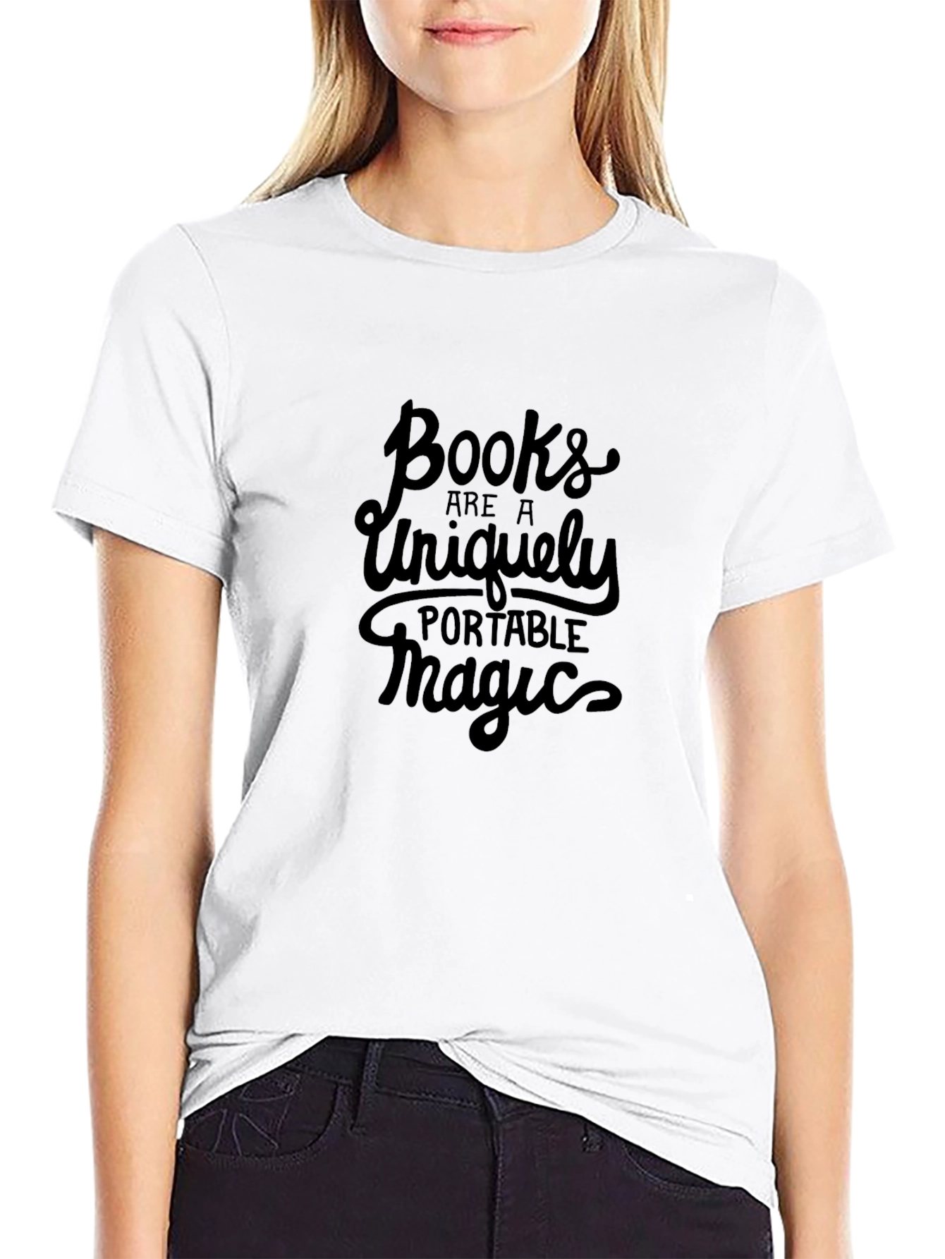 Books are Magic Black Graphic Tee