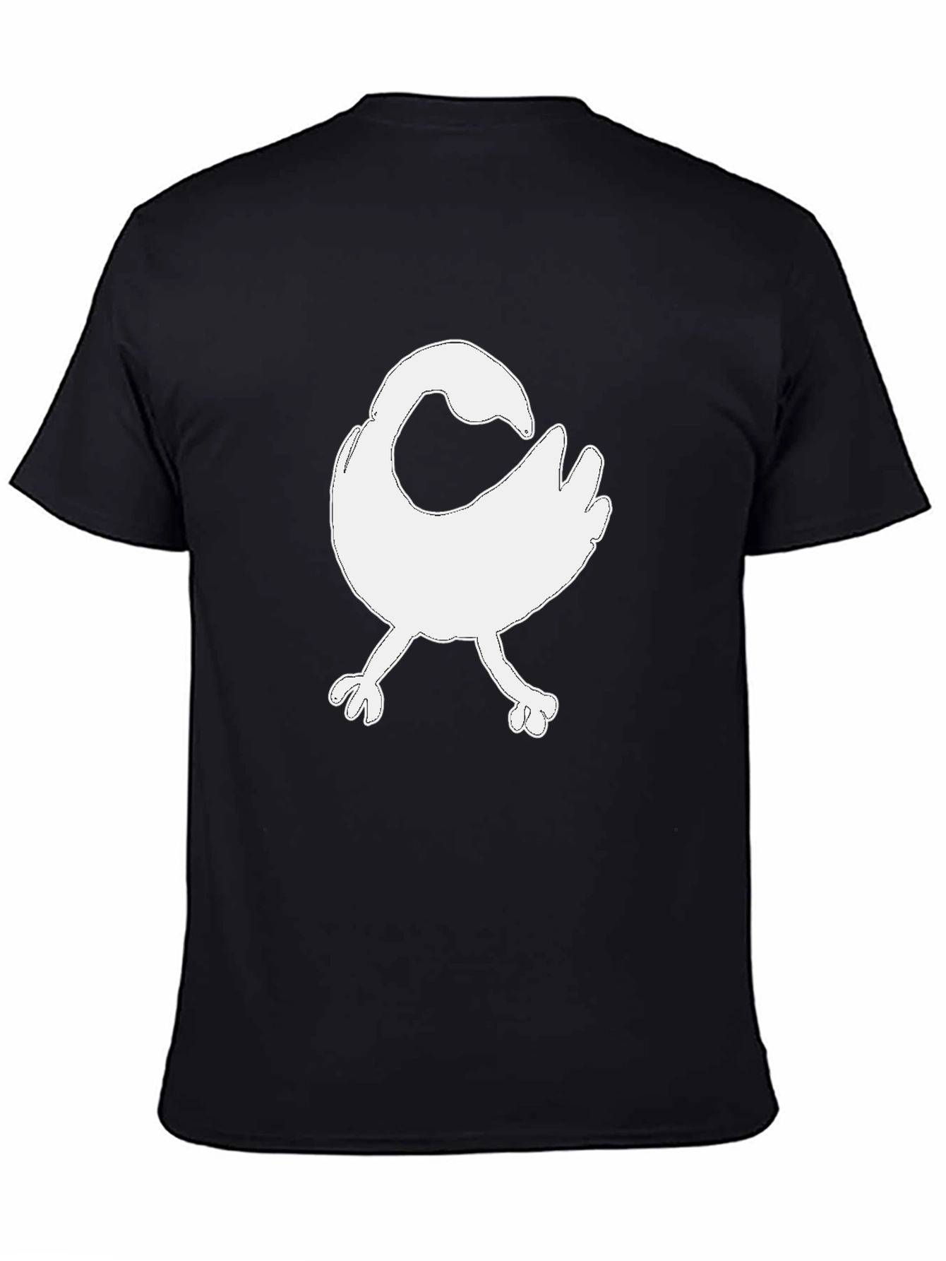 Sankofa Bird Graphic Tee - Black Cotton T-Shirt