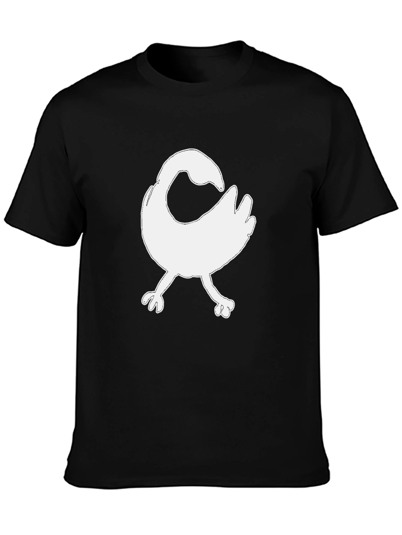 Sankofa Bird Graphic Tee - Black Cotton T-Shirt