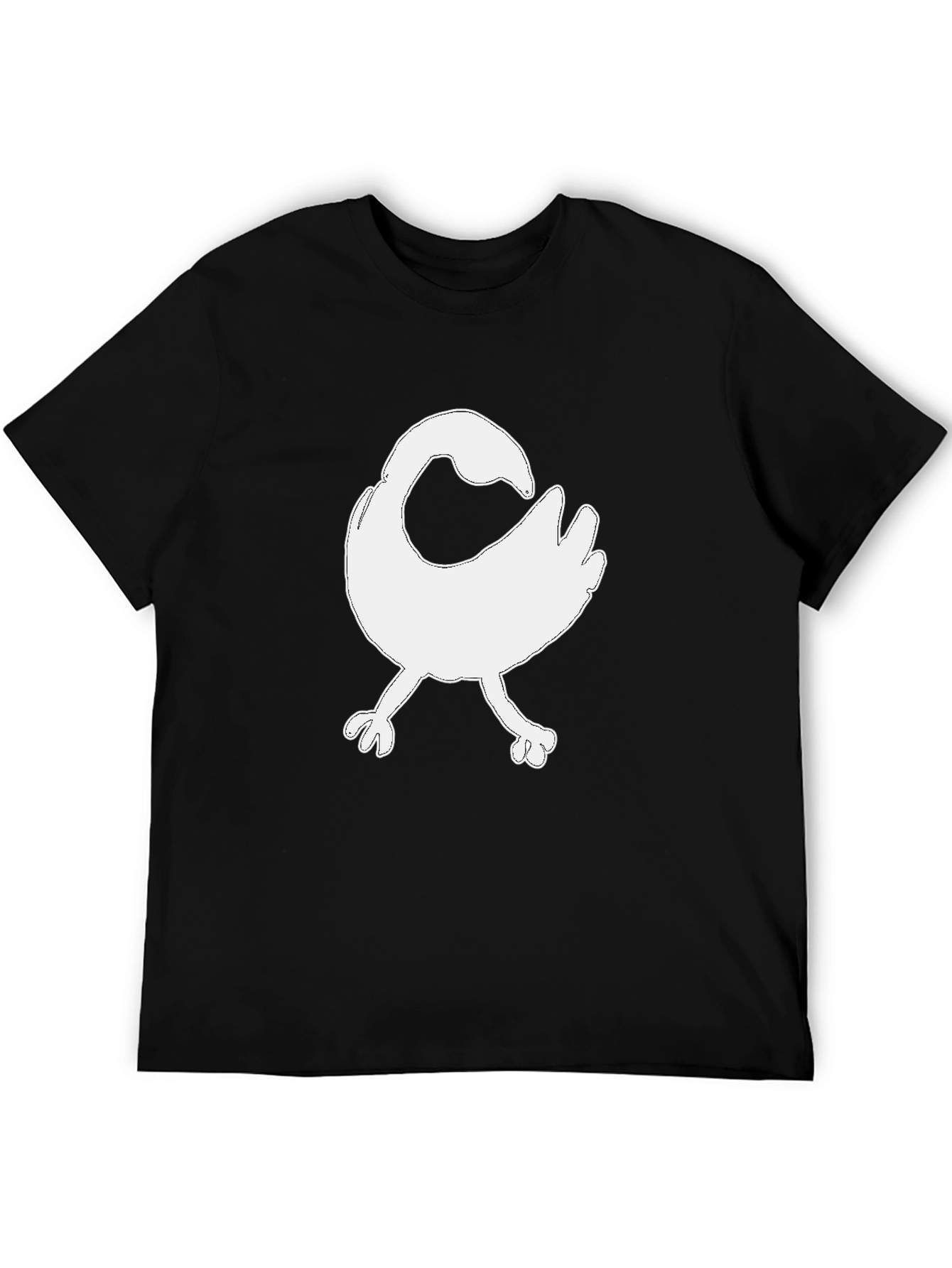 Sankofa Bird Graphic Tee - Black Cotton T-Shirt