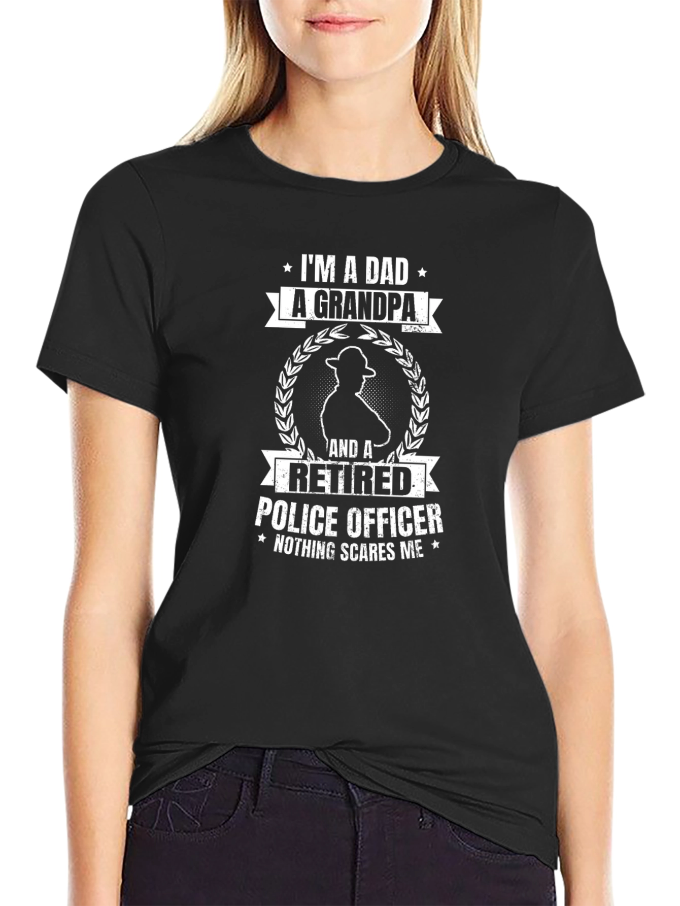 Dad Grandpa Retired Police Officer T-Shirt