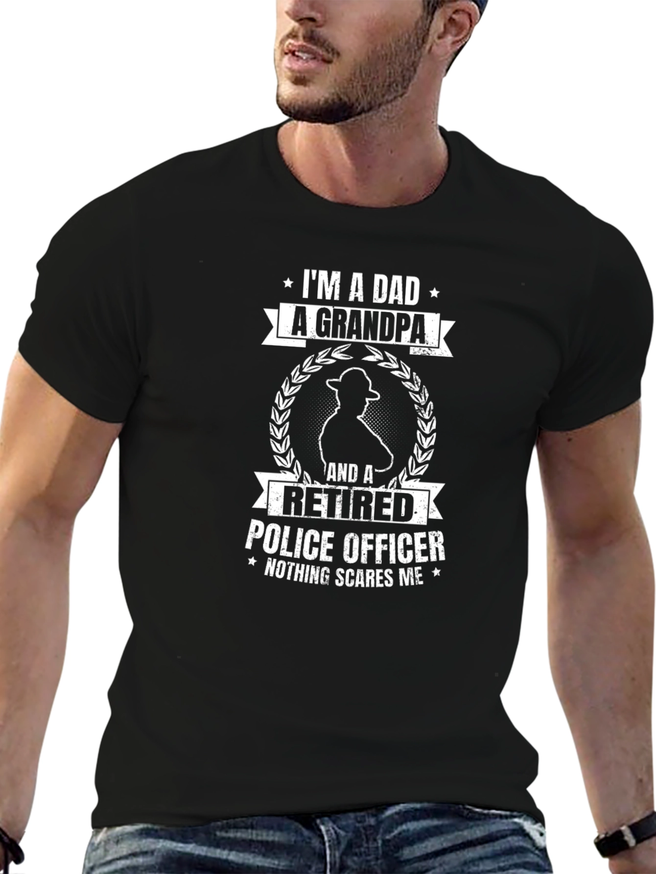 Dad Grandpa Retired Police Officer T-Shirt