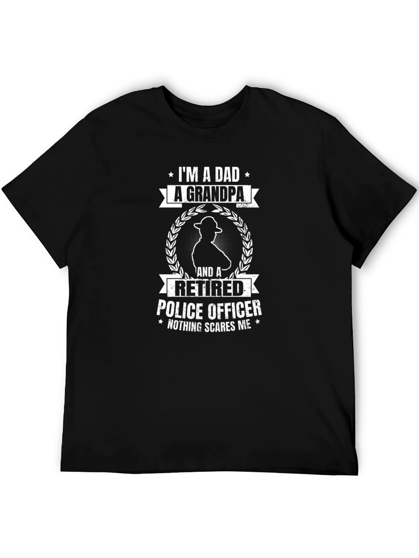 Dad Grandpa Retired Police Officer T-Shirt