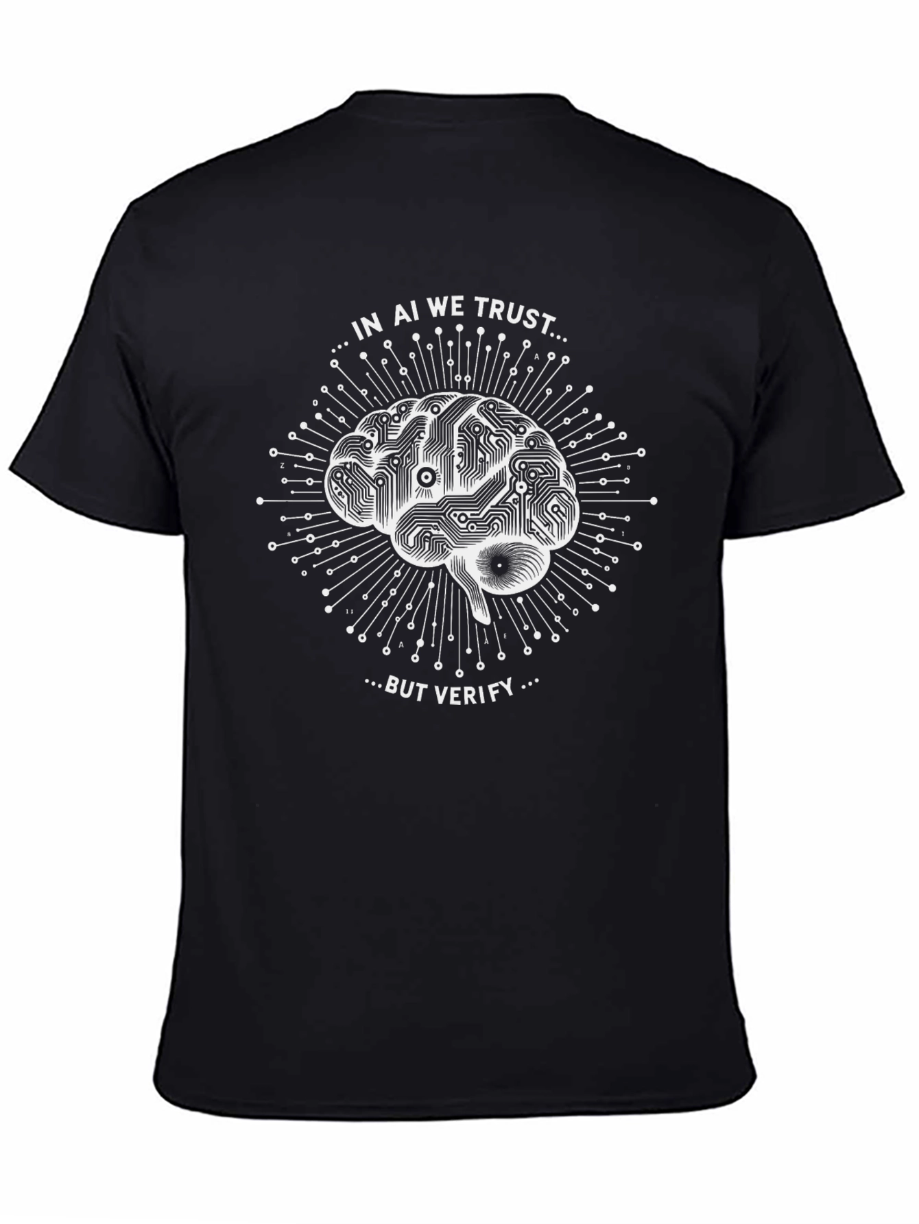 AI Trust T-Shirt - Black Graphic Tee