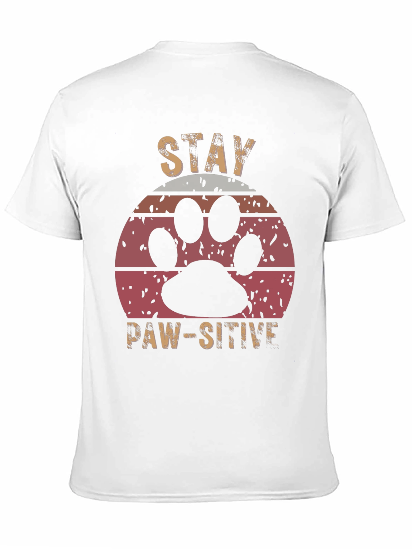 Stay Paw-sitive Graphic Tee - Unisex Comfort Fit