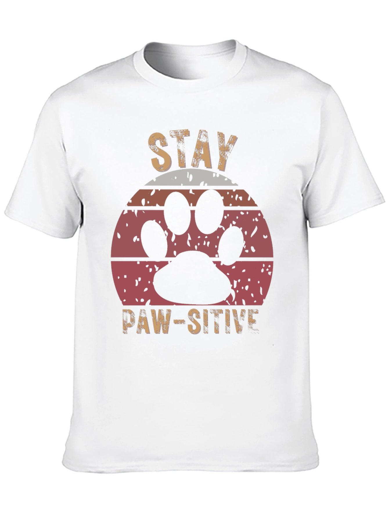 Stay Paw-sitive Graphic Tee - Unisex Comfort Fit