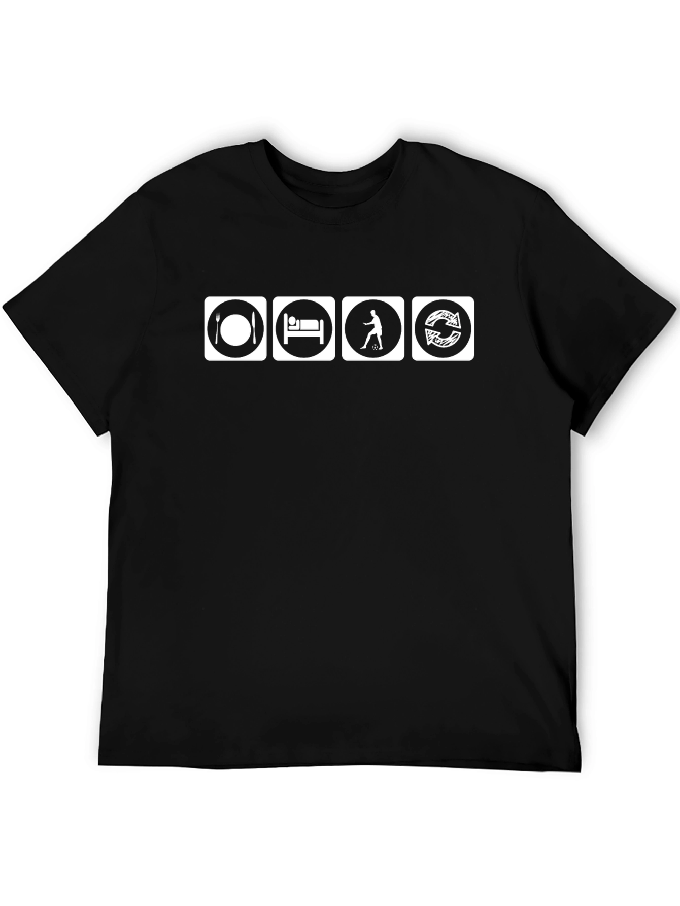 Eat Sleep Basketball Repeat Black T-Shirt