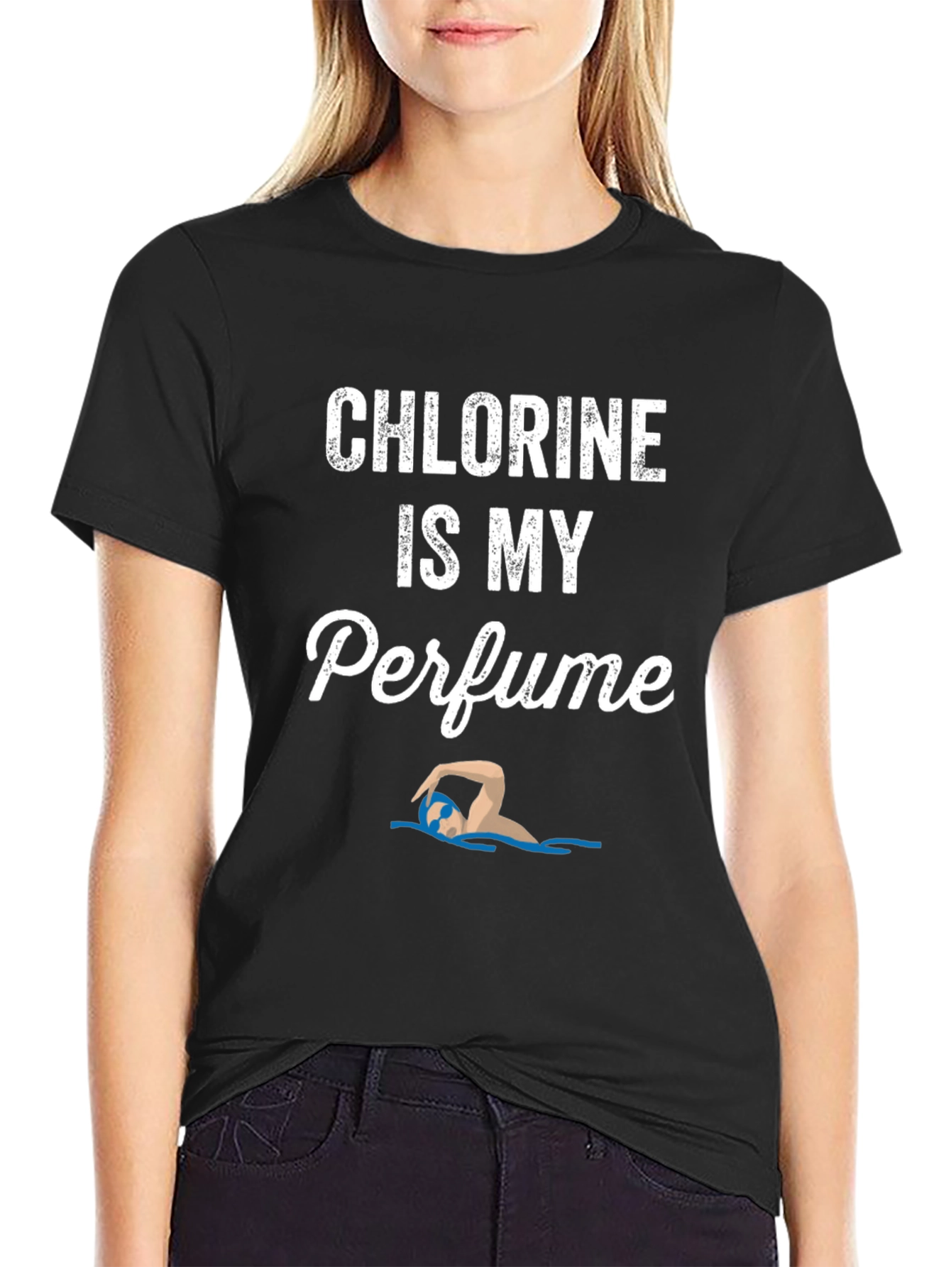 Chlorine is My Perfume Funny Swimmer T-Shirt