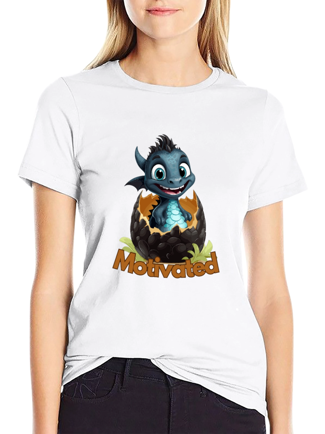 Motivated Baby Dragon Tee