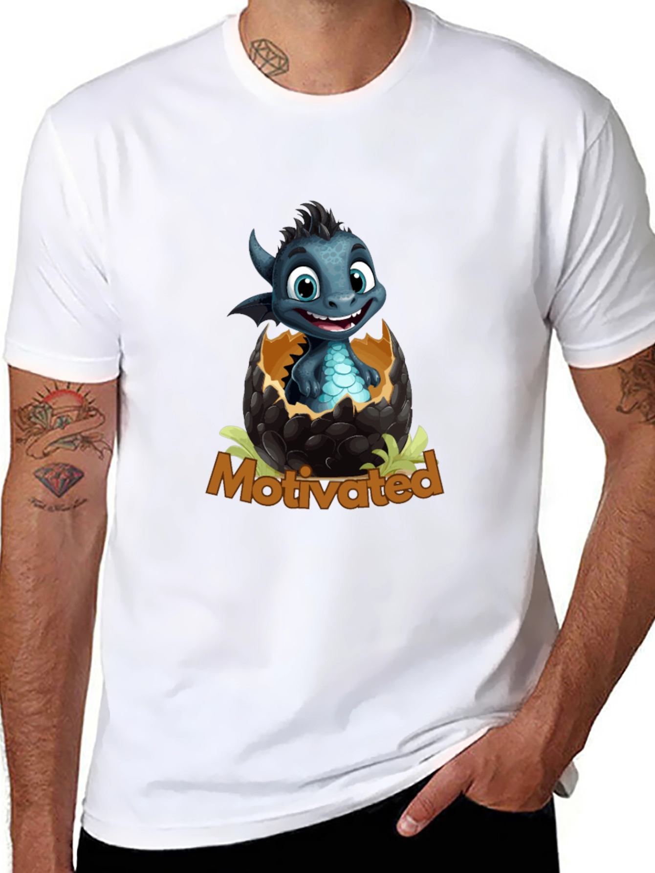 Motivated Baby Dragon Tee