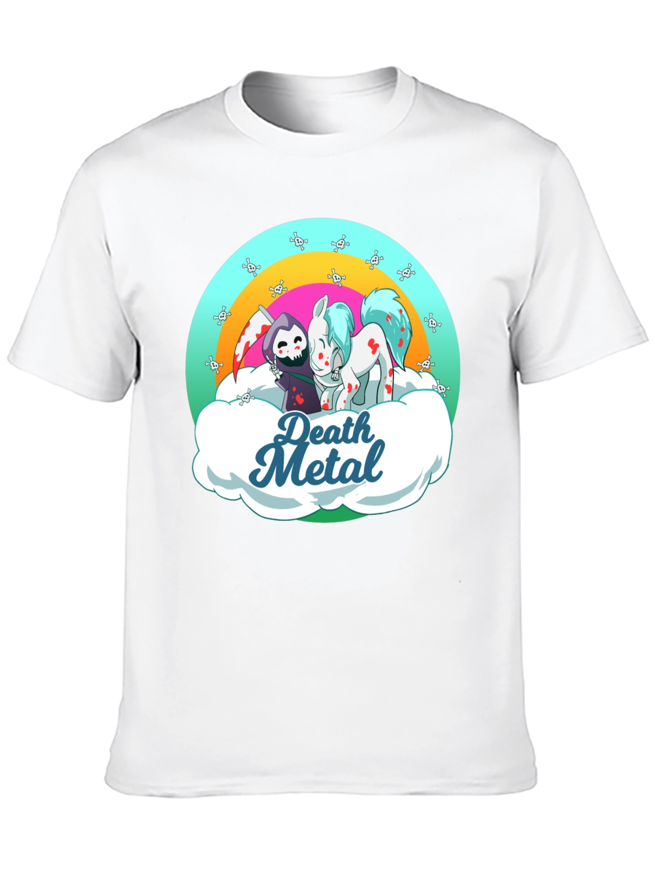 Death Metal Grim Reaper and Pony T-Shirt