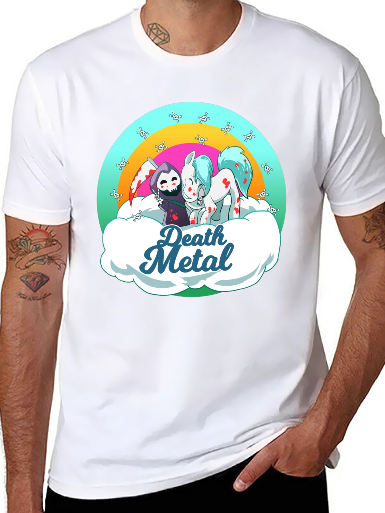Death Metal Grim Reaper and Pony T-Shirt
