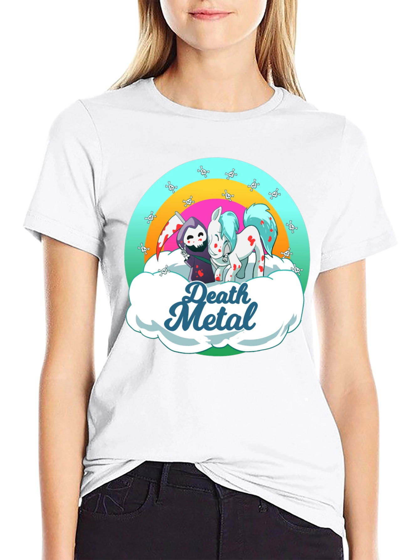 Death Metal Grim Reaper and Pony T-Shirt