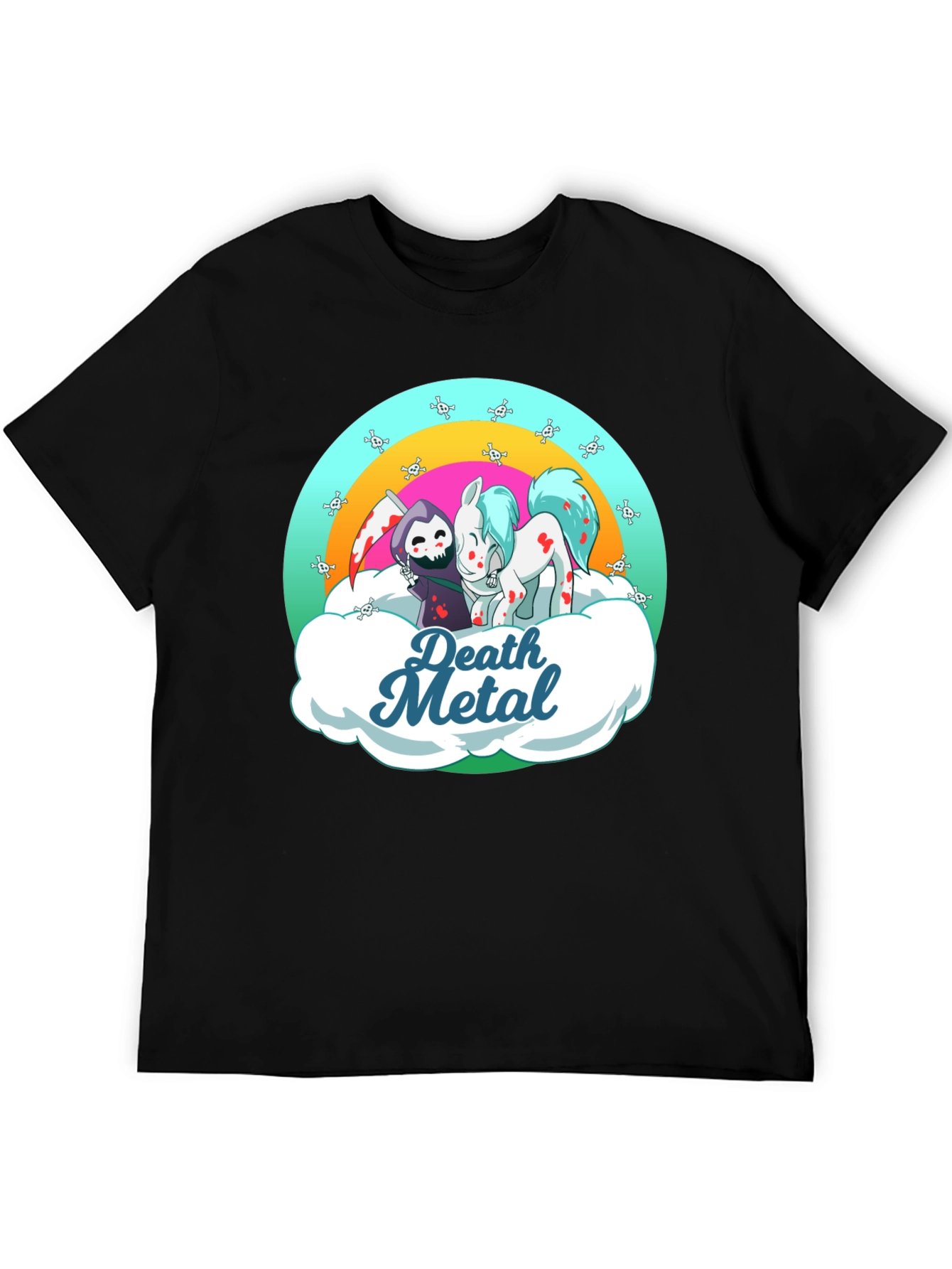 Death Metal Grim Reaper and Pony T-Shirt