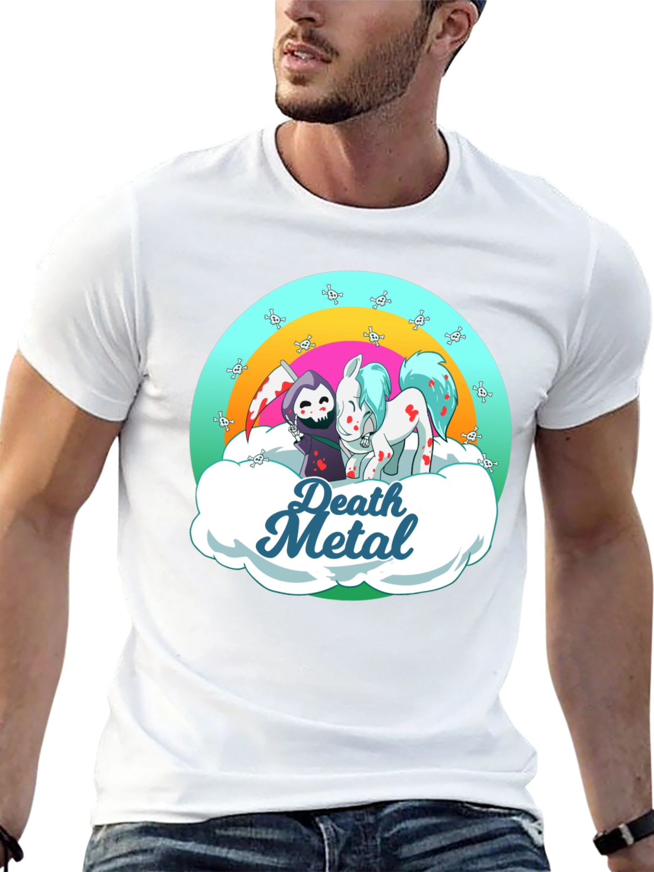 Death Metal Grim Reaper and Pony T-Shirt