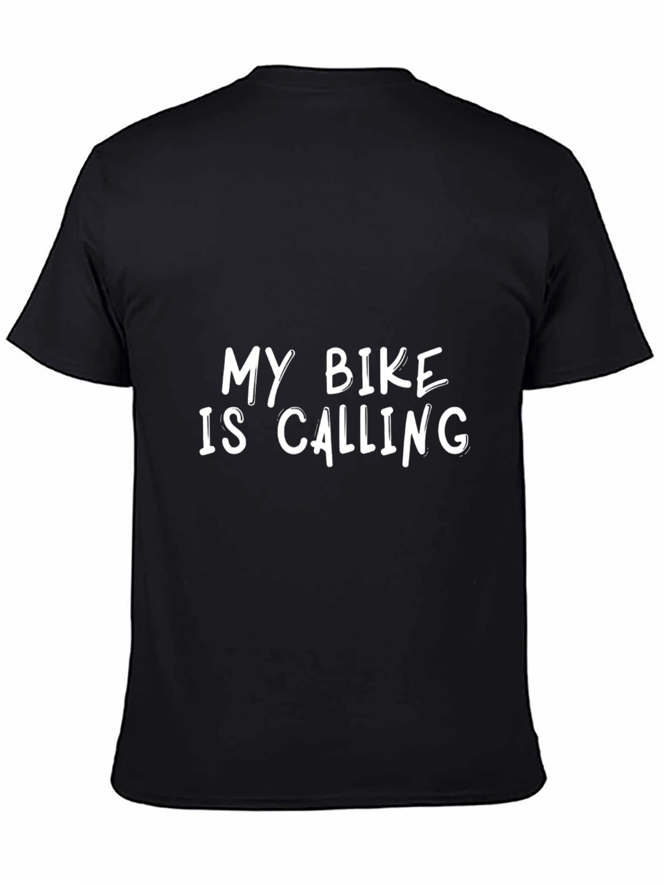 My Bike is Calling T-Shirt | Black Cotton Tee
