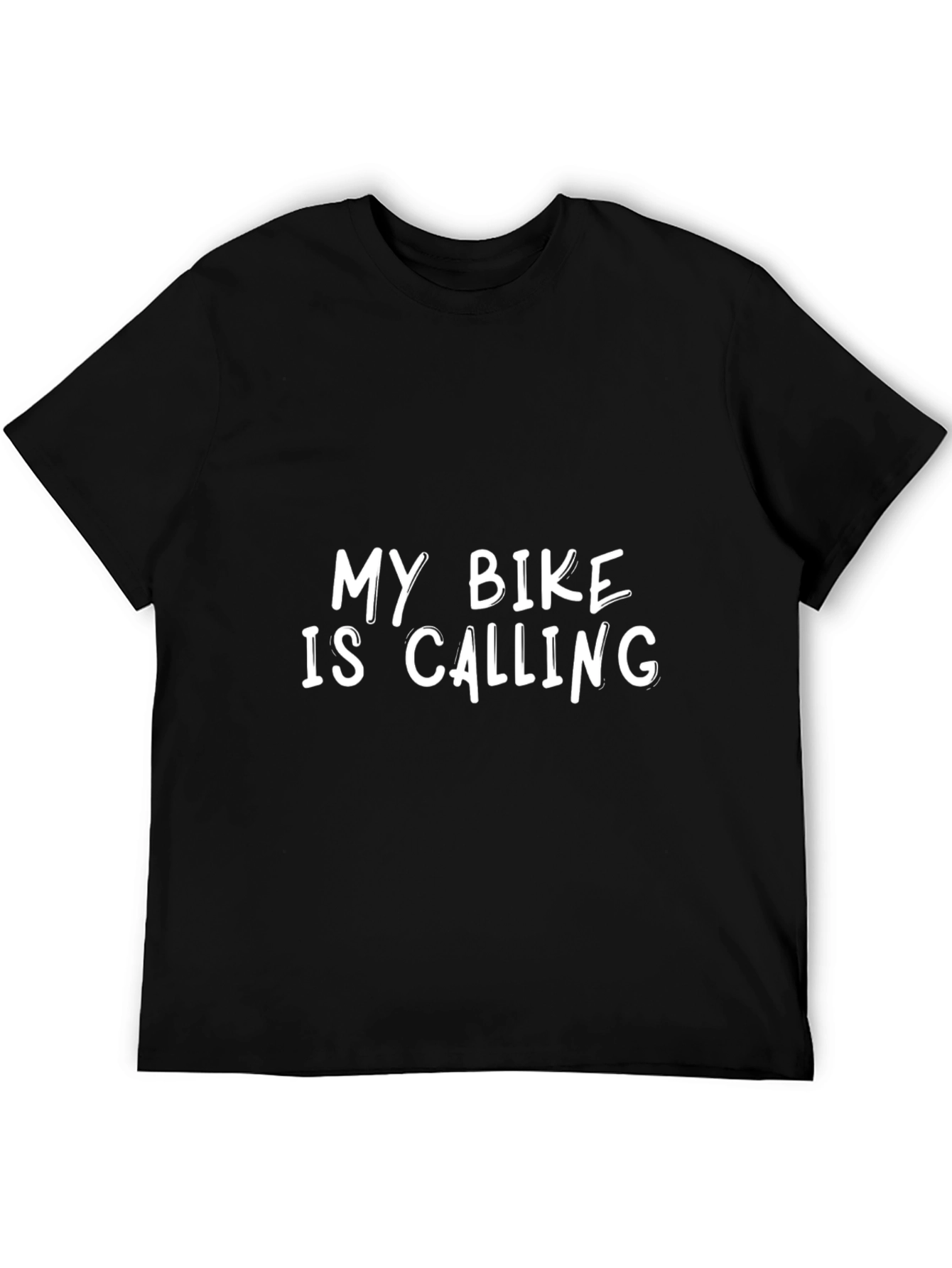 My Bike is Calling T-Shirt | Black Cotton Tee