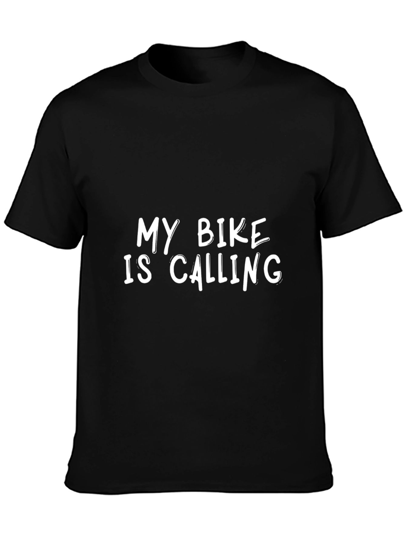 My Bike is Calling T-Shirt | Black Cotton Tee