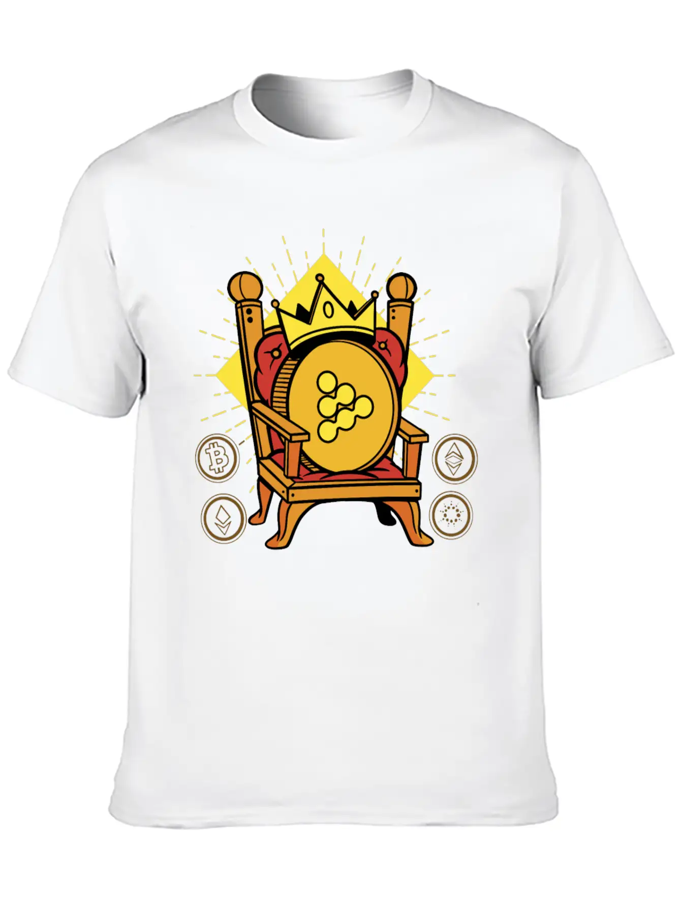 IExec RLC Is King Crypto Unisex Casual T-Shirt – Clean Design For Daily Comfort