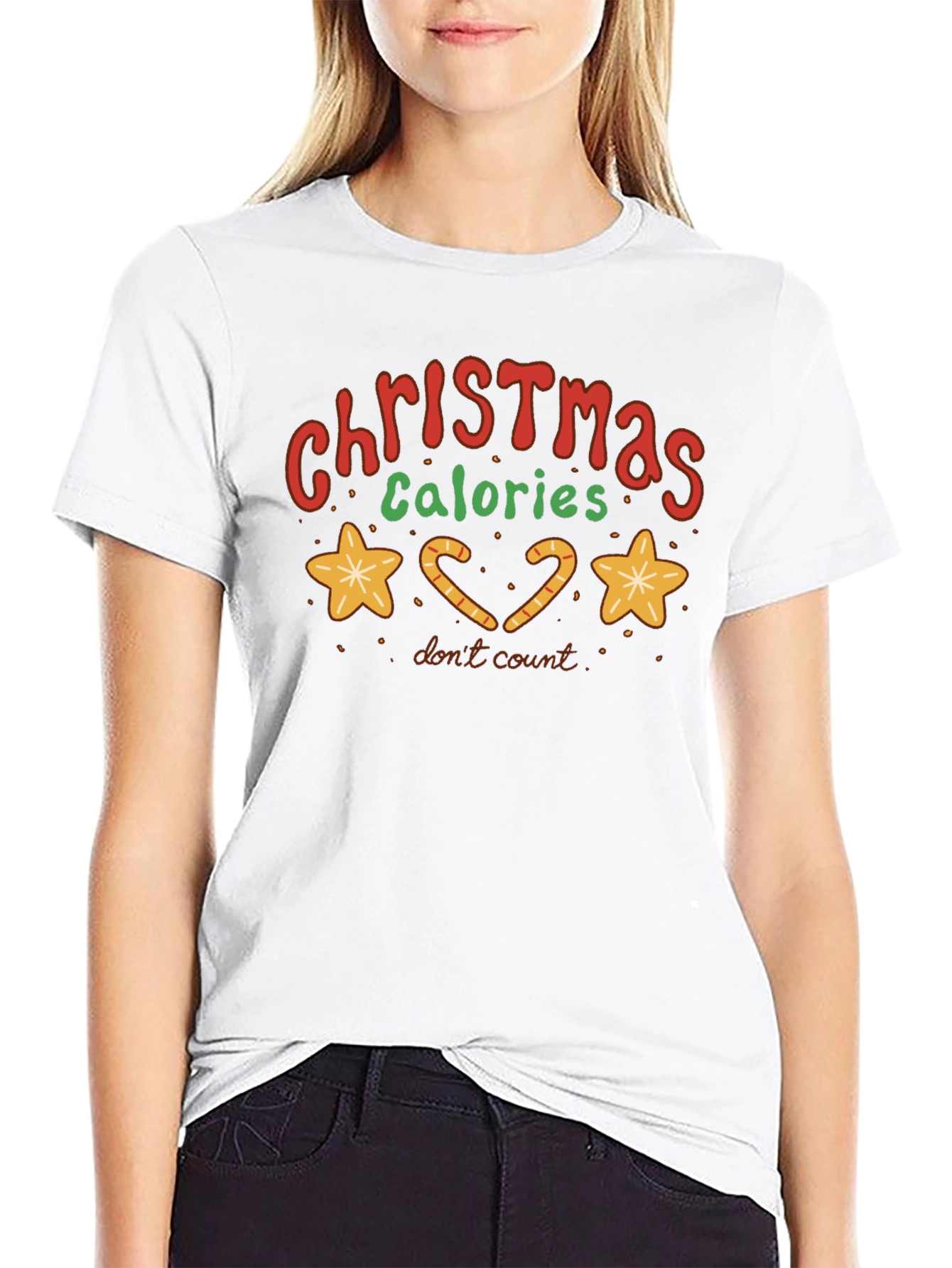 Christmas Calories Dont Count Graphic T-Shirt