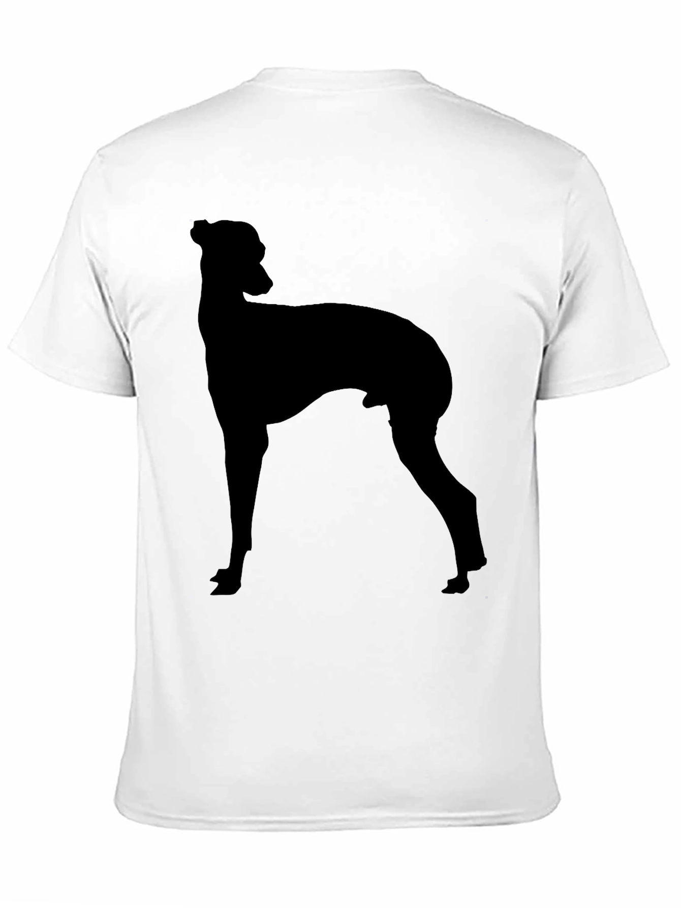 Black Dog Silhouette Graphic T-Shirt