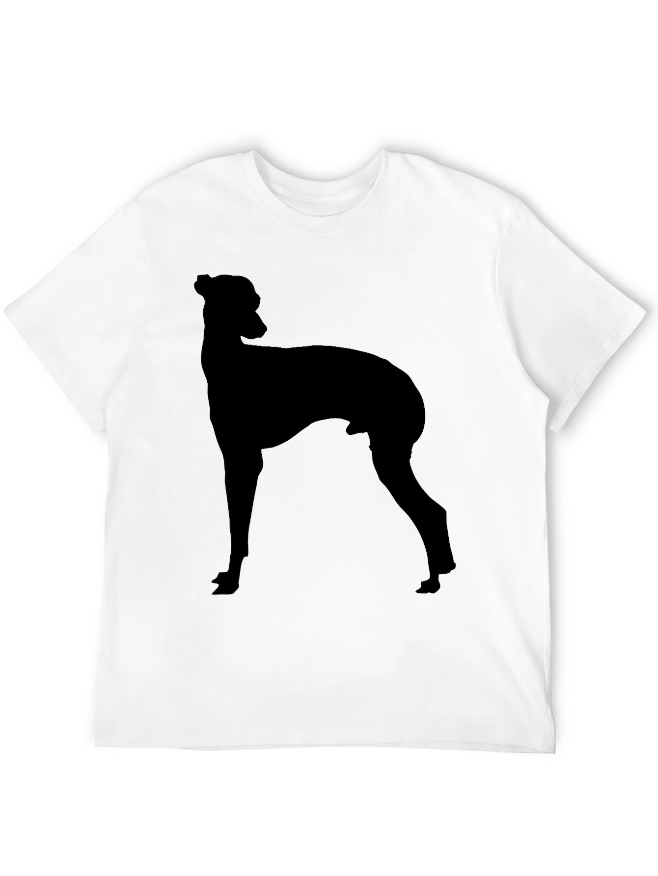 Black Dog Silhouette Graphic T-Shirt