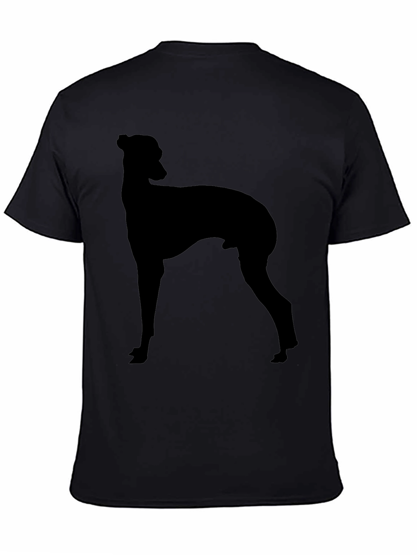 Black Dog Silhouette Graphic T-Shirt