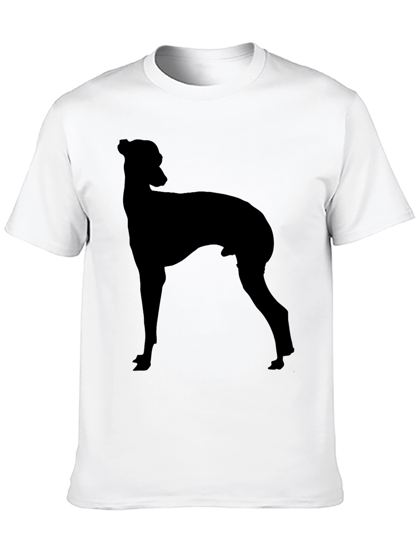 Black Dog Silhouette Graphic T-Shirt