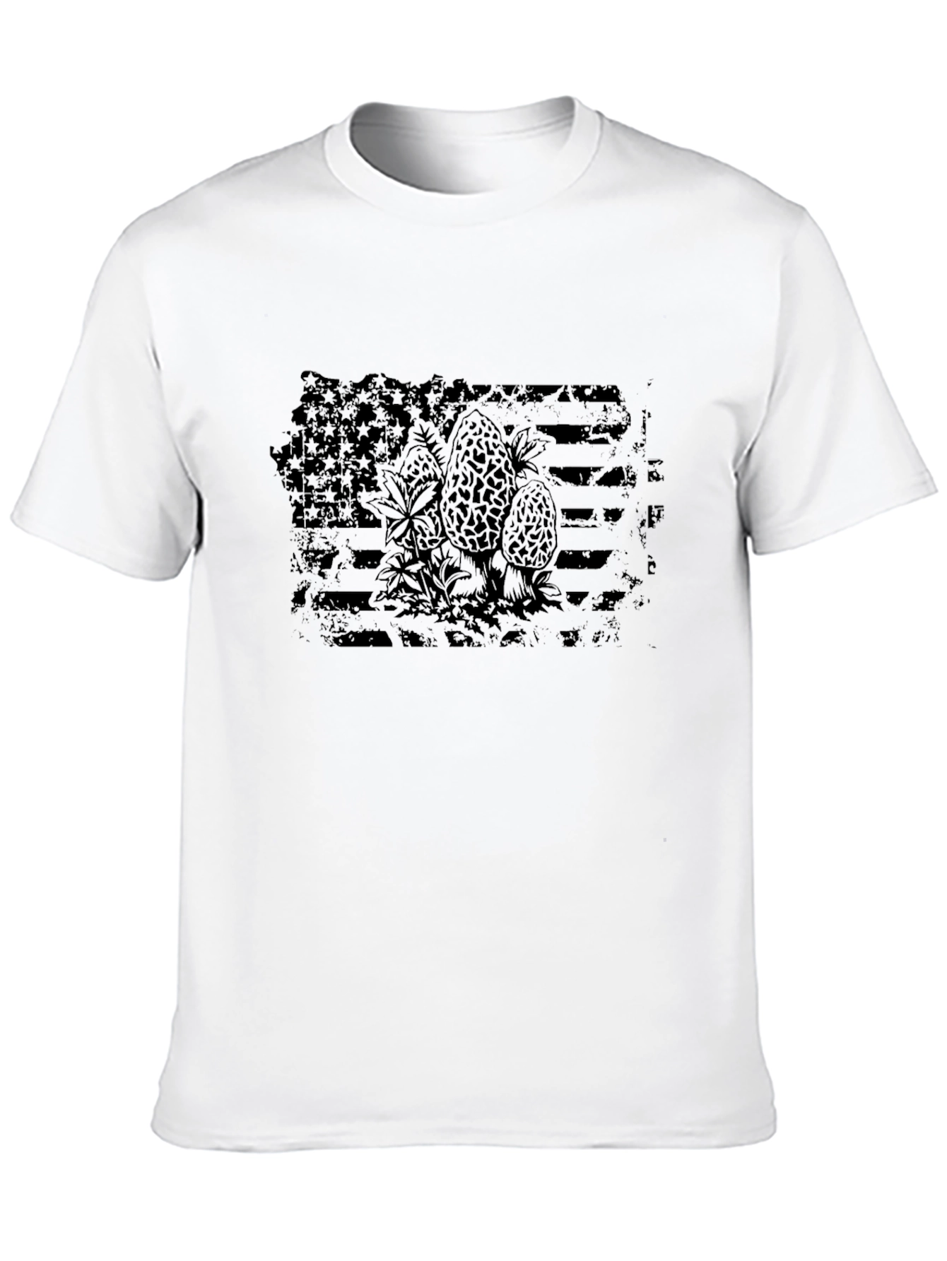 American Flag Morels Graphic T-Shirt