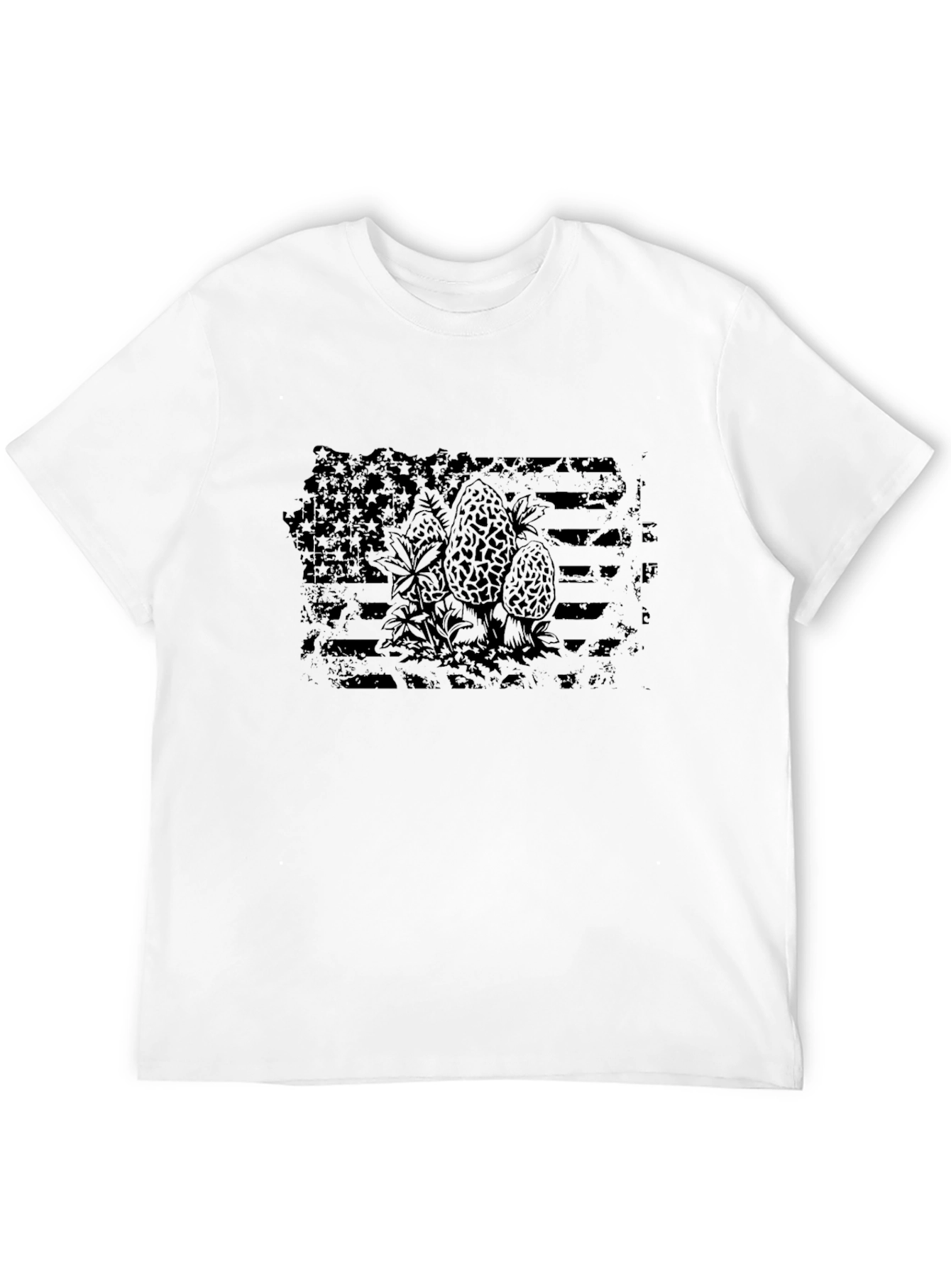 American Flag Morels Graphic T-Shirt