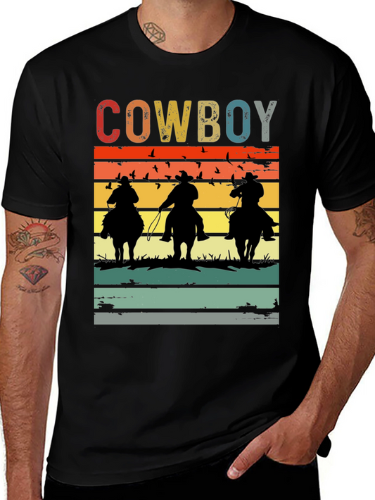 Vintage Cowboy Sunset T-Shirt
