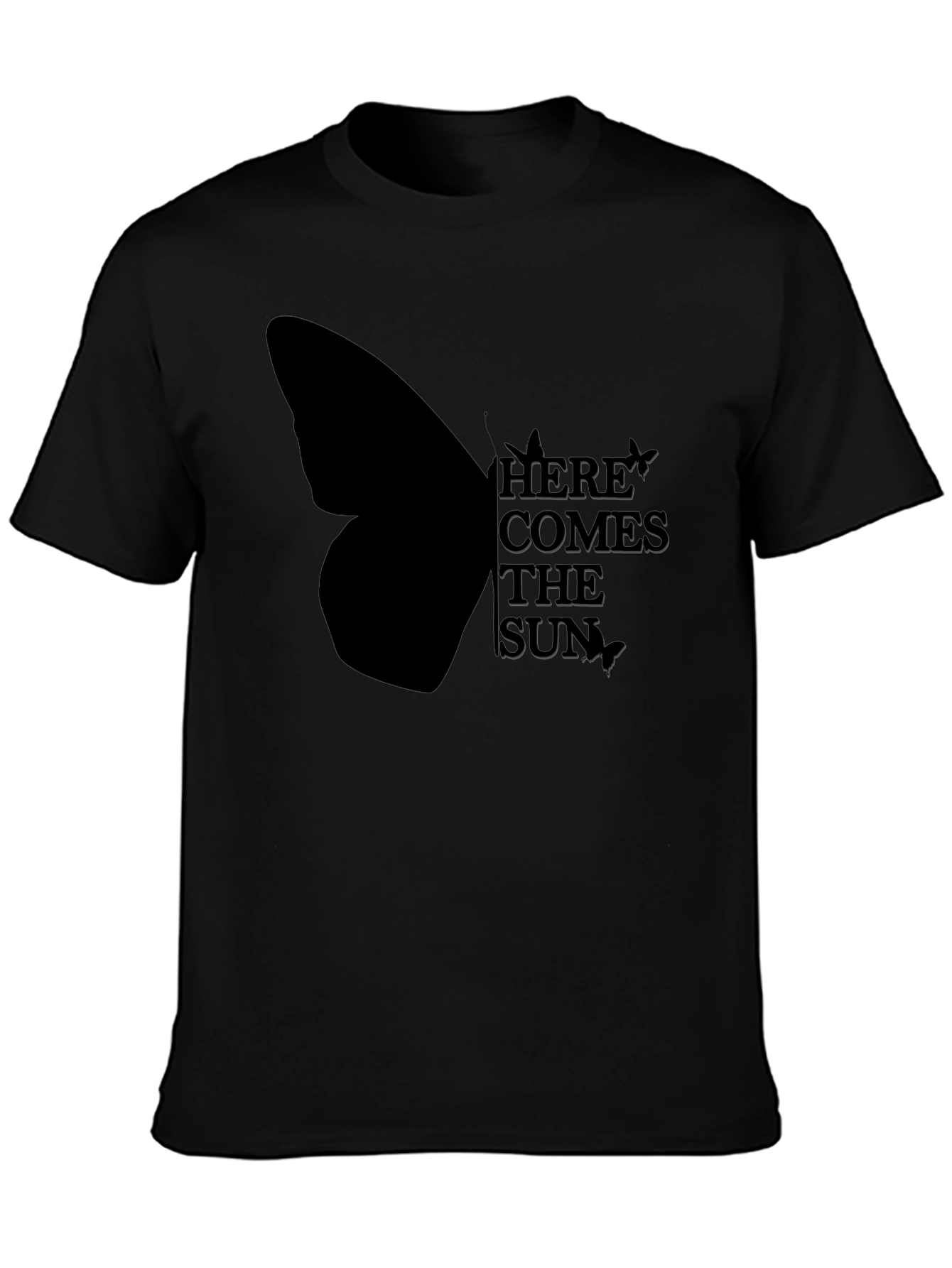 Here Comes the Sun Black Graphic Tee