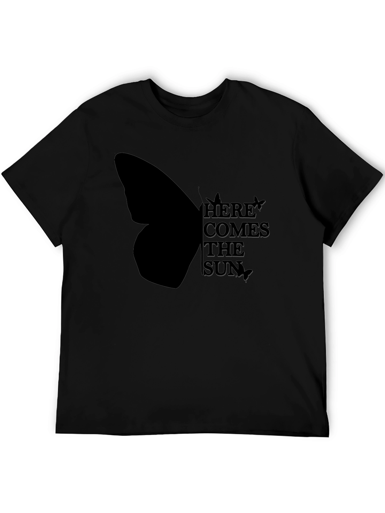 Here Comes the Sun Black Graphic Tee