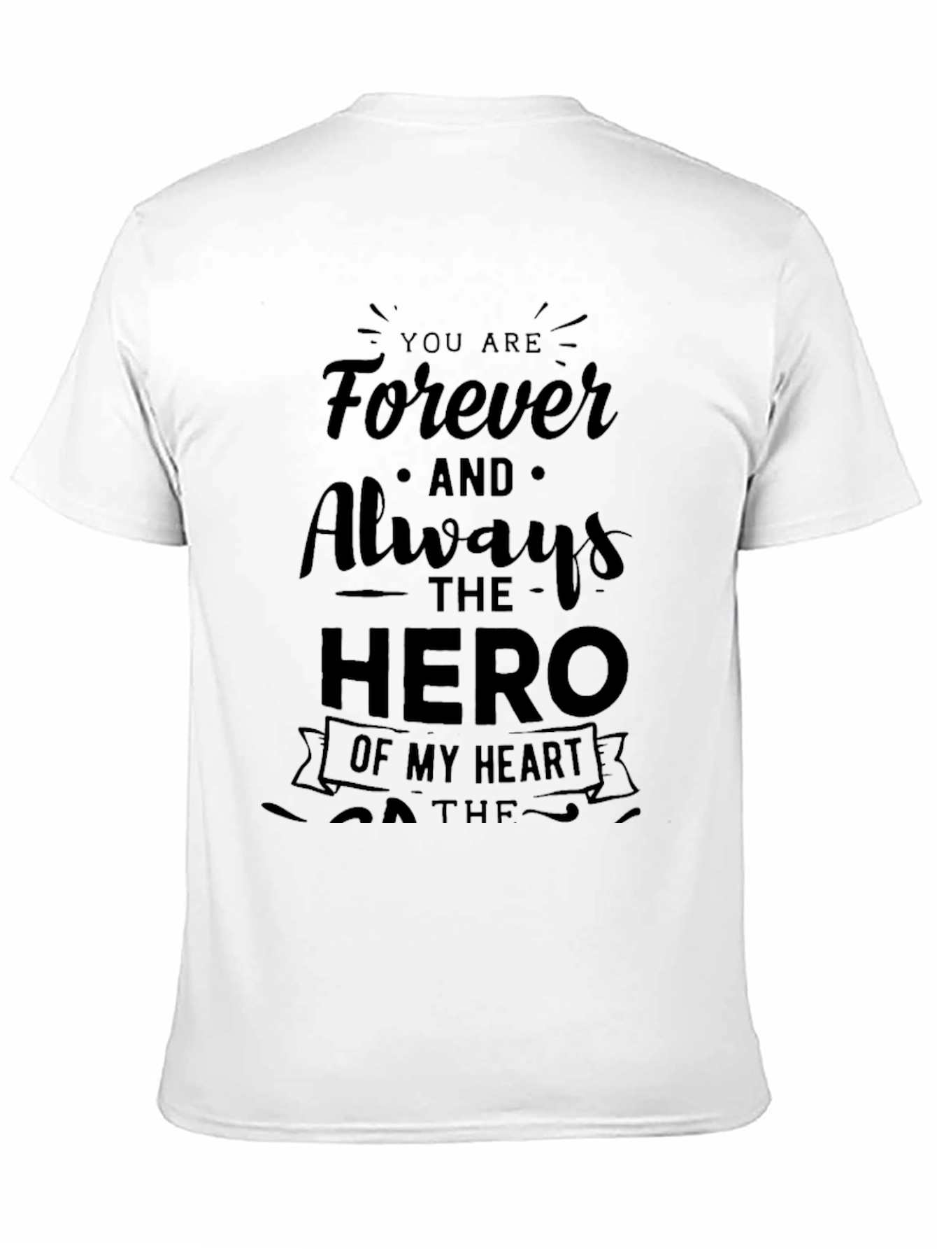 Forever Hero Black Graphic Tee