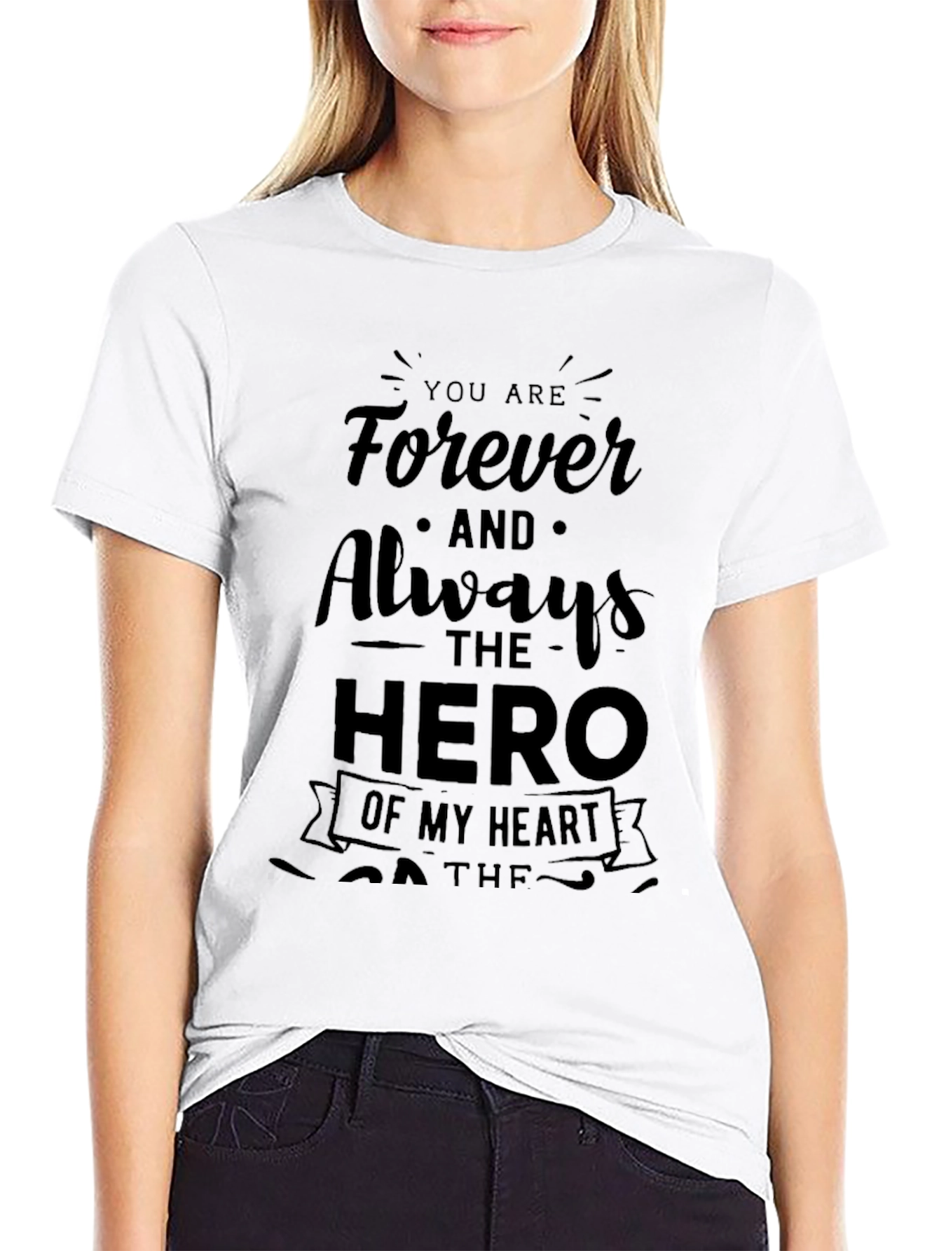 Forever Hero Black Graphic Tee