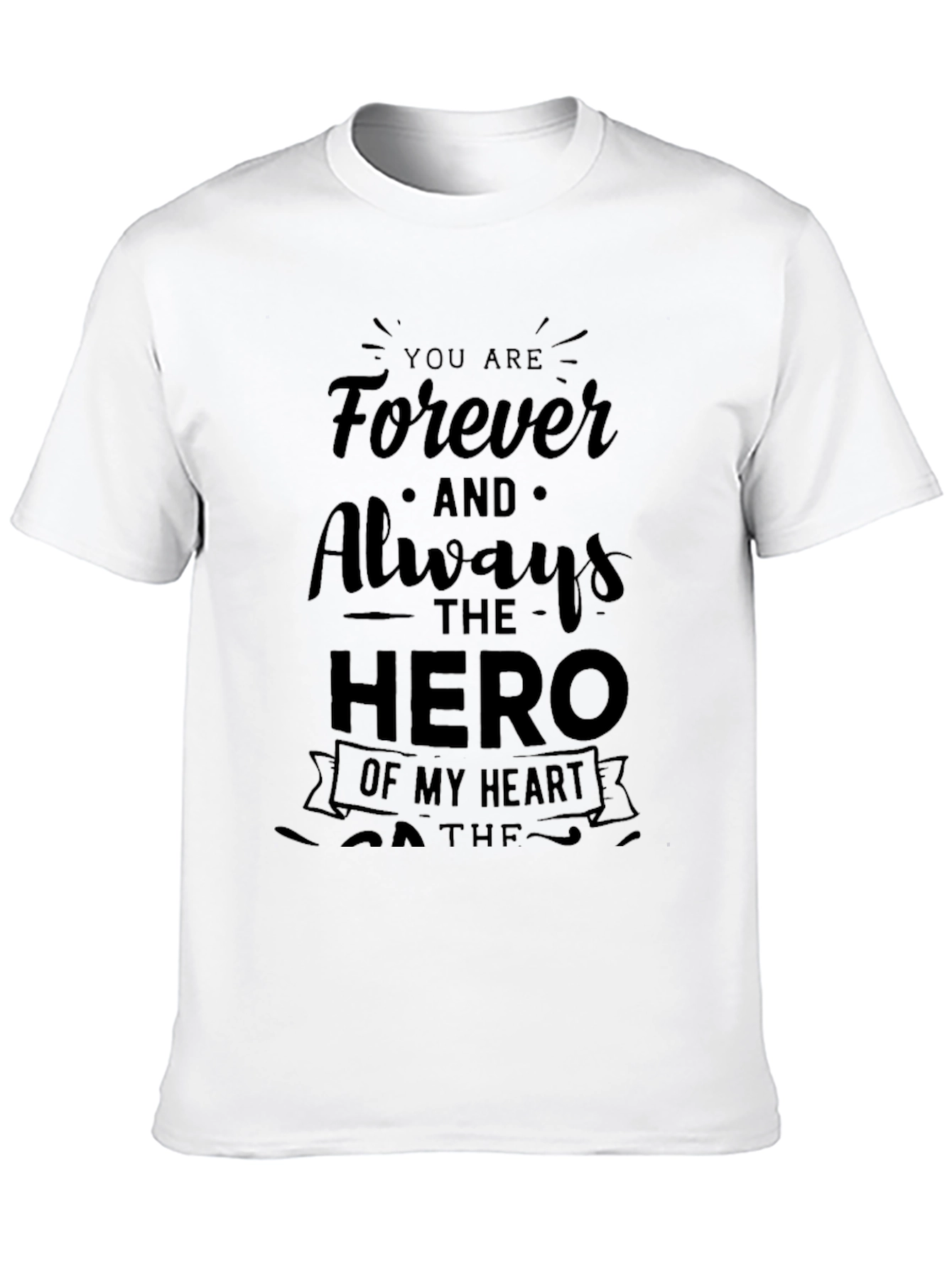Forever Hero Black Graphic Tee
