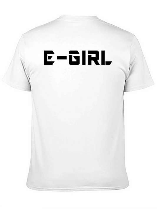 E-Girl Black T-Shirt - Edgy Graphic Tee for Trendsetters
