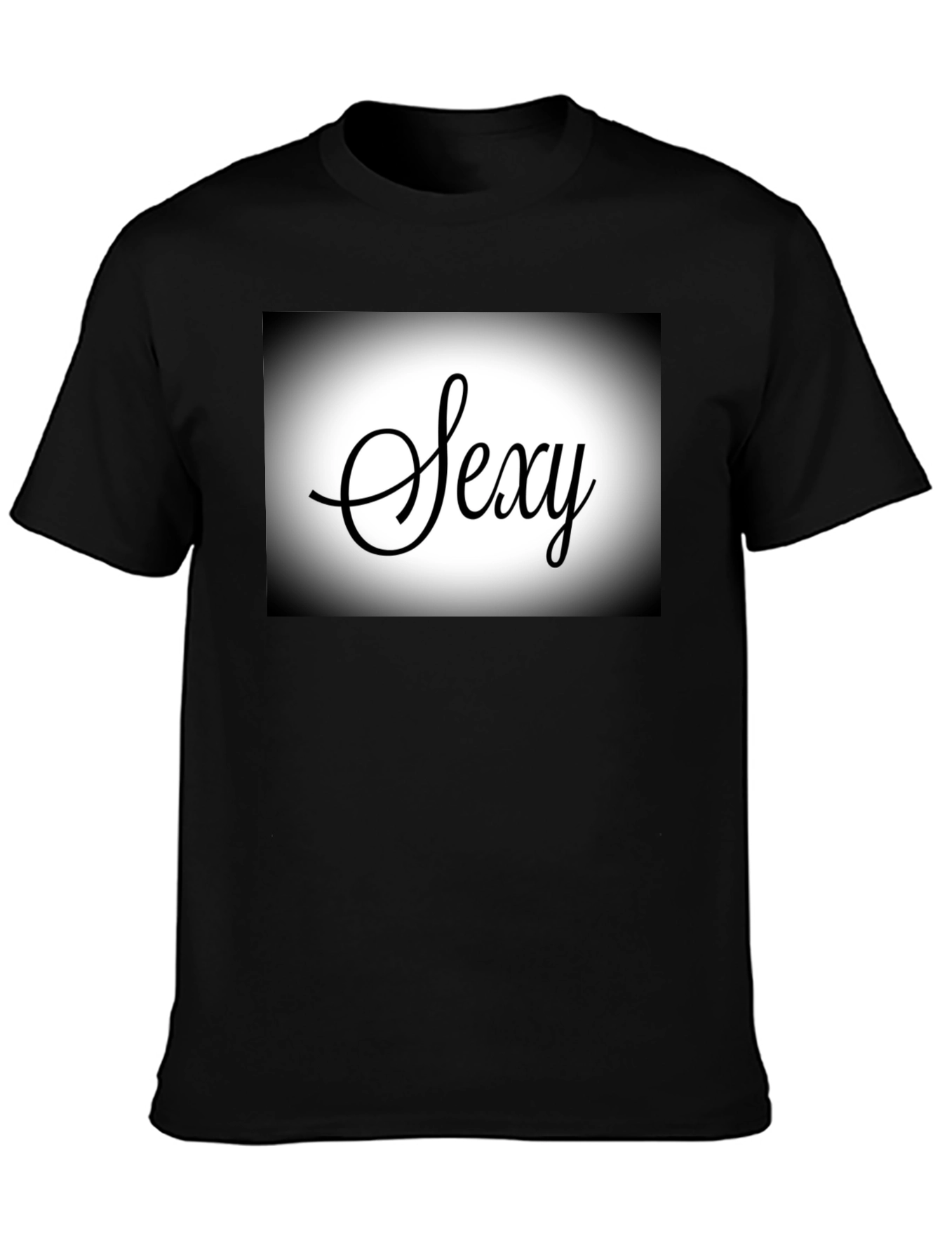 Sexy Script Black T-Shirt