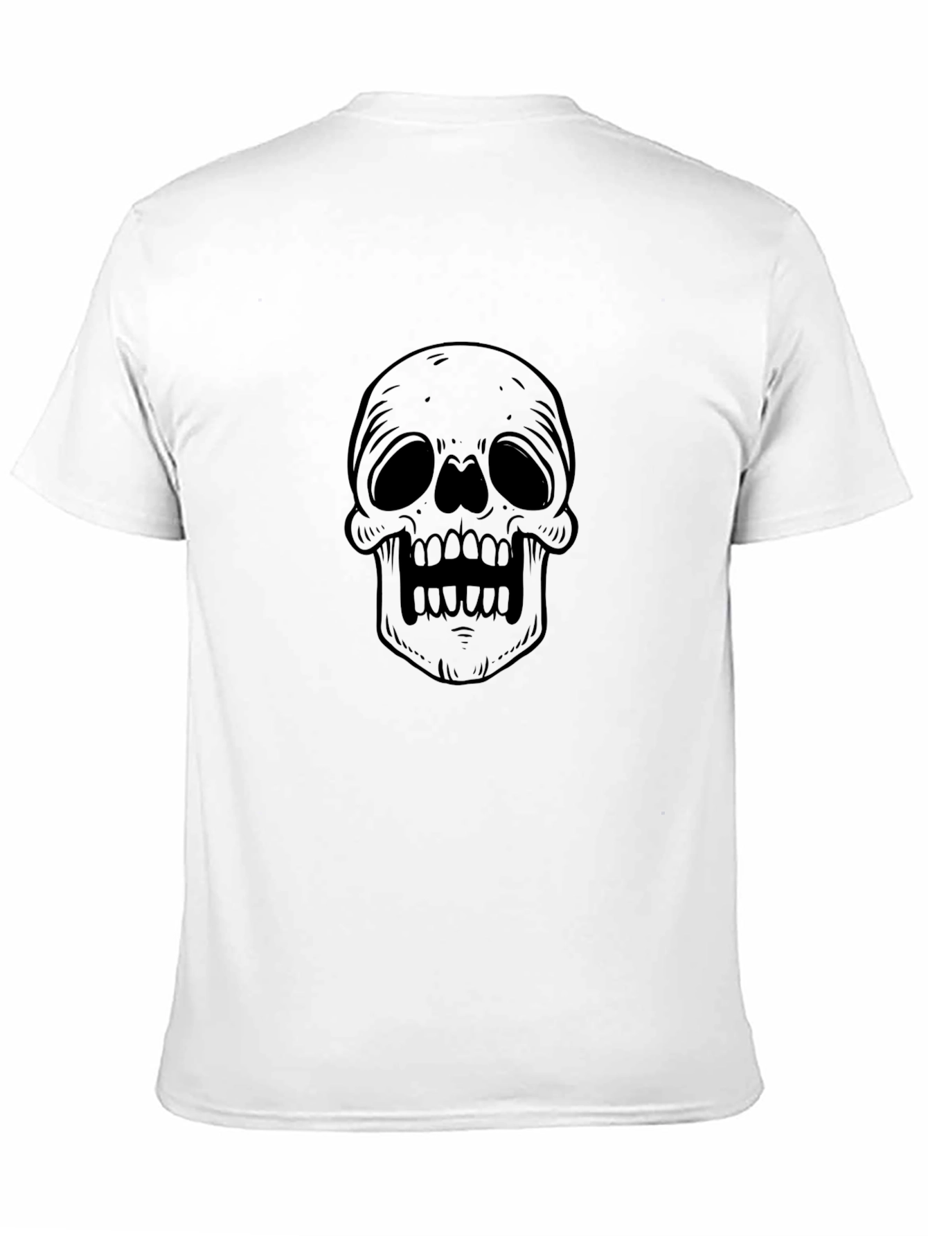 Skull Graphic Black T-Shirt - Edgy Style