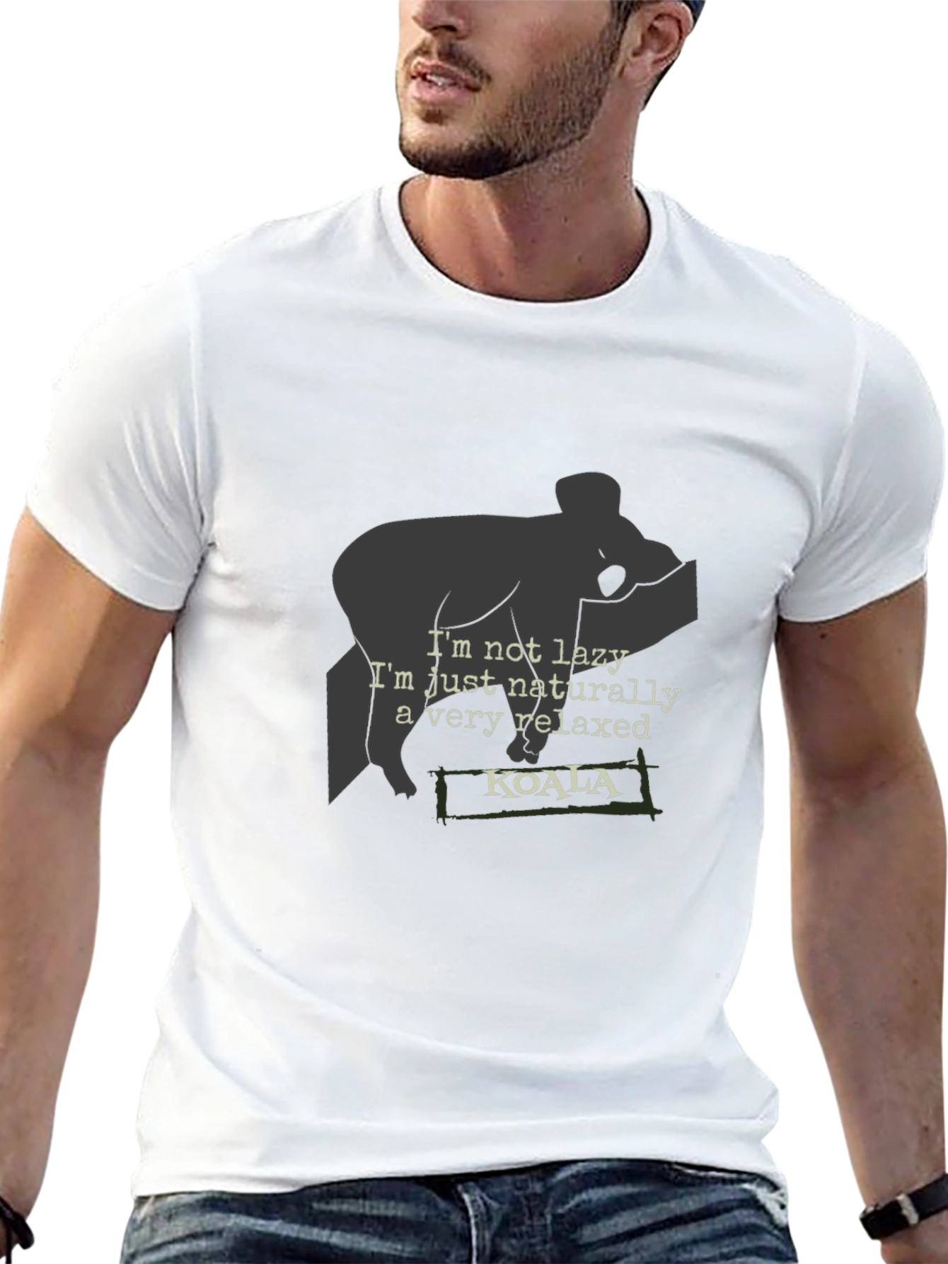 Relaxed Koala Graphic T-Shirt